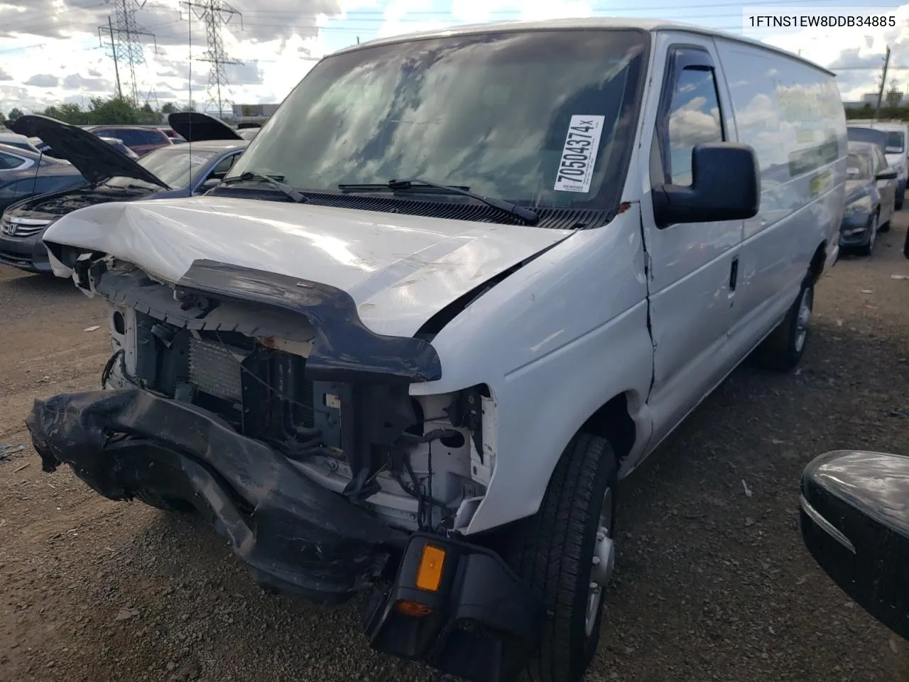 2013 Ford Econoline E150 Van VIN: 1FTNS1EW8DDB34885 Lot: 70504374