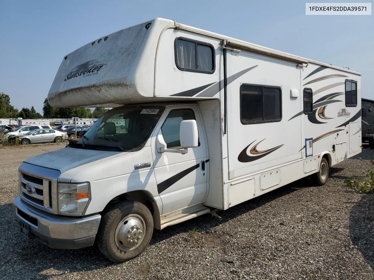 2013 Ford Econoline E450 Super Duty Cutaway Van VIN: 1FDXE4FS2DDA39571 Lot: 71425984