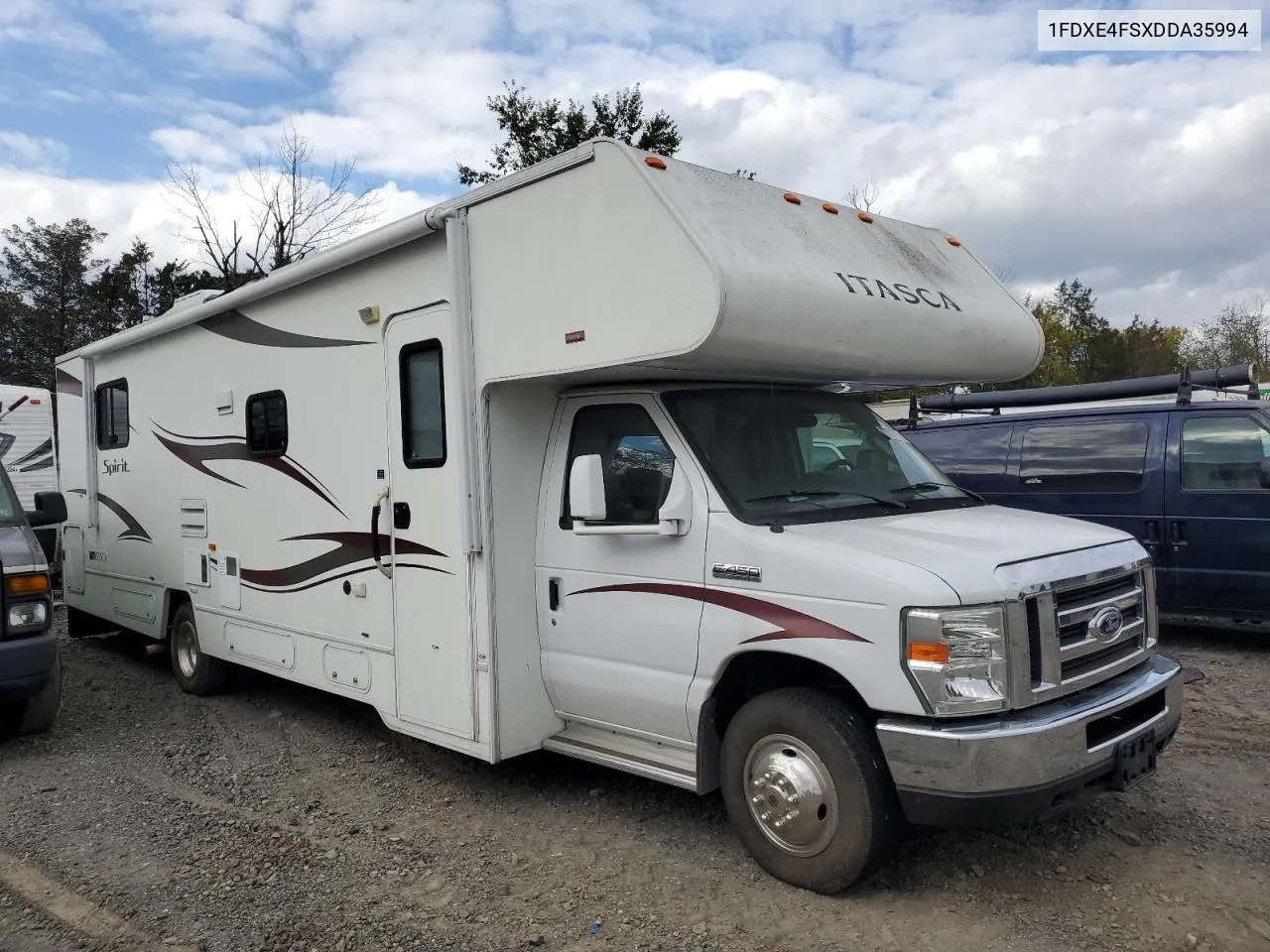 2013 Ford Econoline E450 Super Duty Cutaway Van VIN: 1FDXE4FSXDDA35994 Lot: 73044674