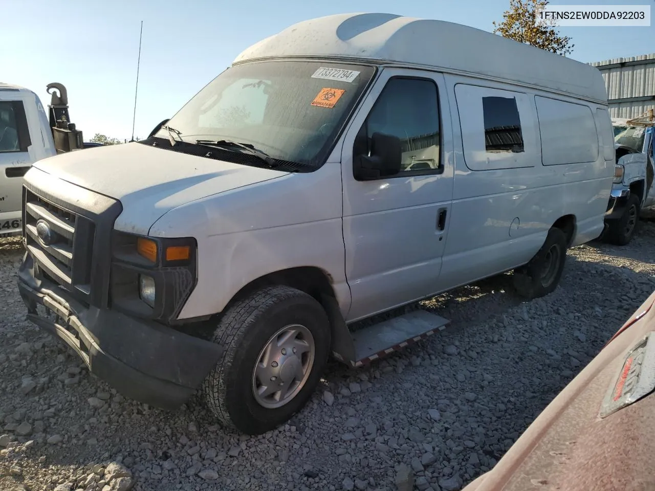 2013 Ford Econoline E250 Van VIN: 1FTNS2EW0DDA92203 Lot: 73372794