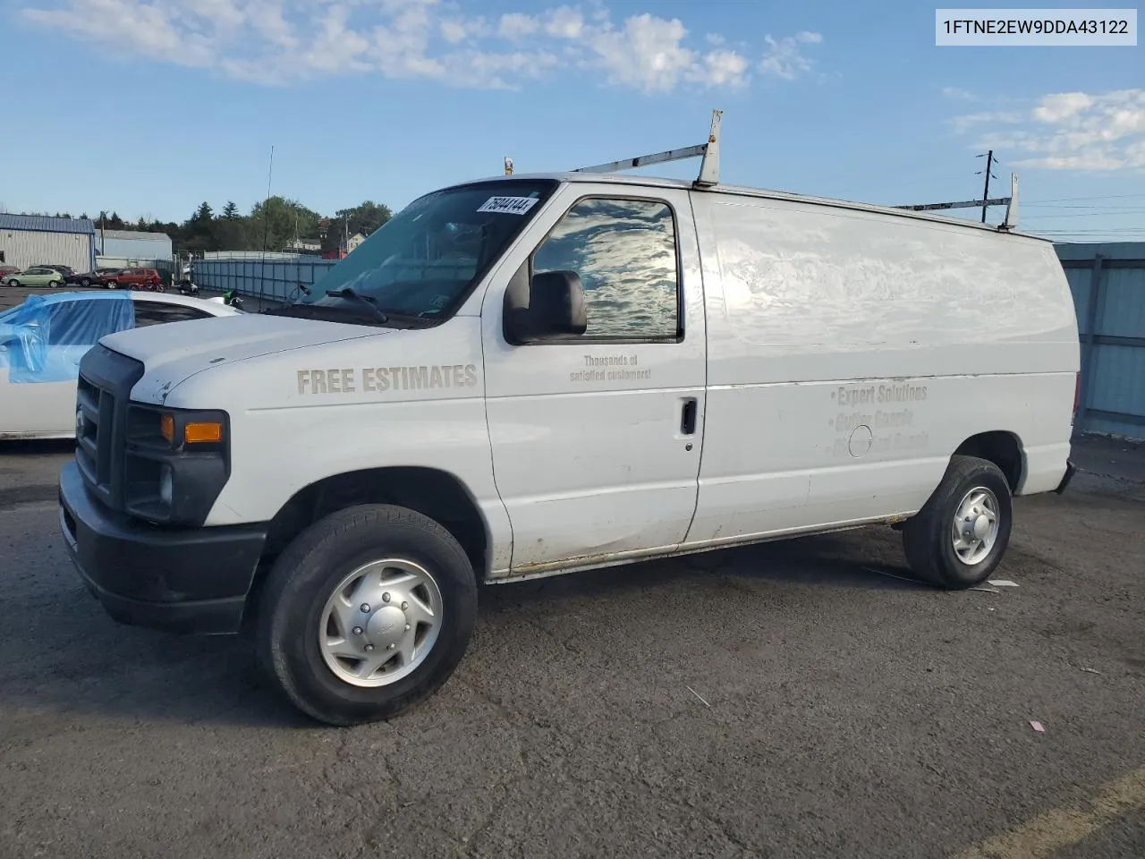 2013 Ford Econoline E250 Van VIN: 1FTNE2EW9DDA43122 Lot: 75044144