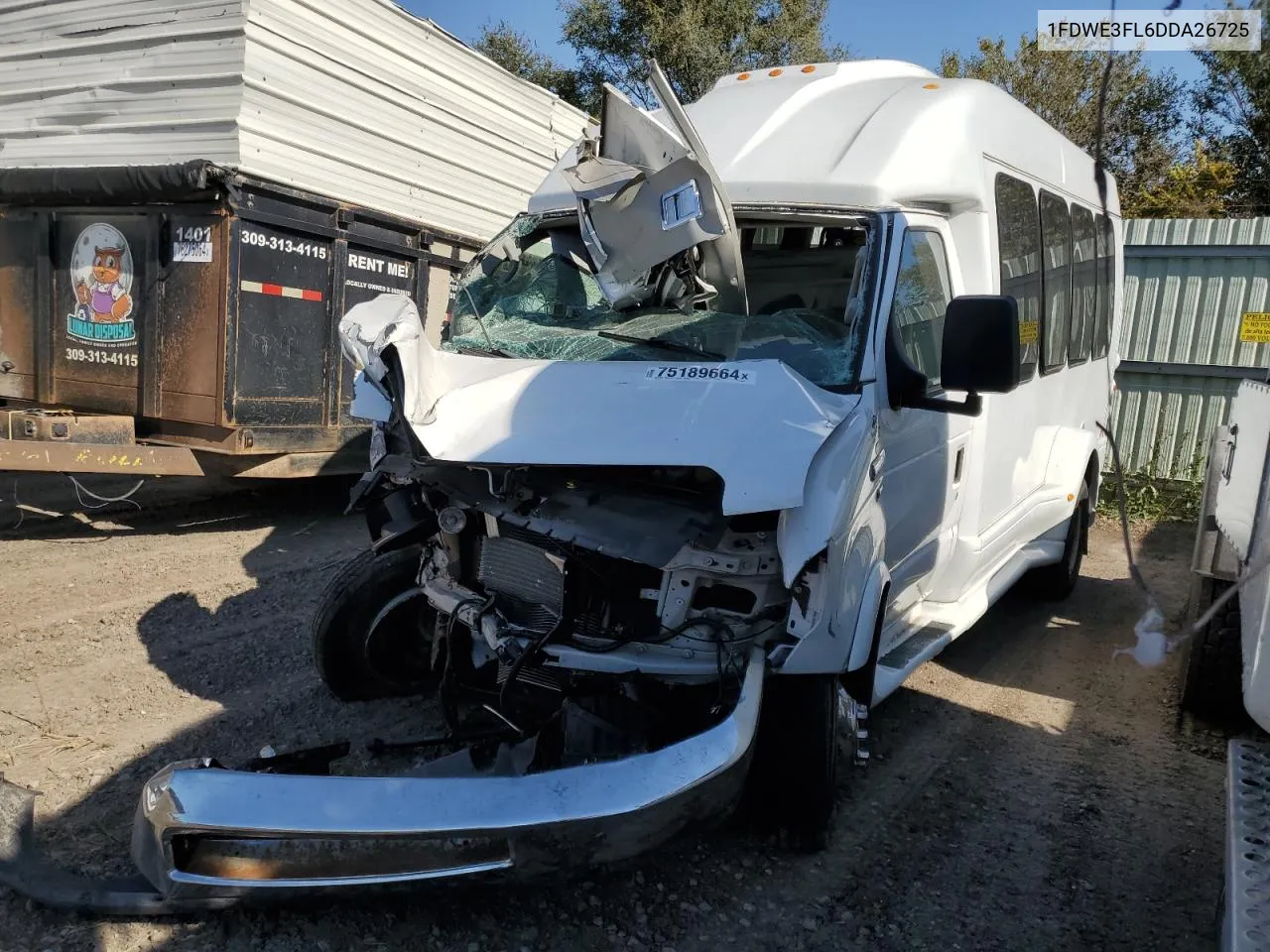 2013 Ford Econoline E350 Super Duty Cutaway Van VIN: 1FDWE3FL6DDA26725 Lot: 75189664