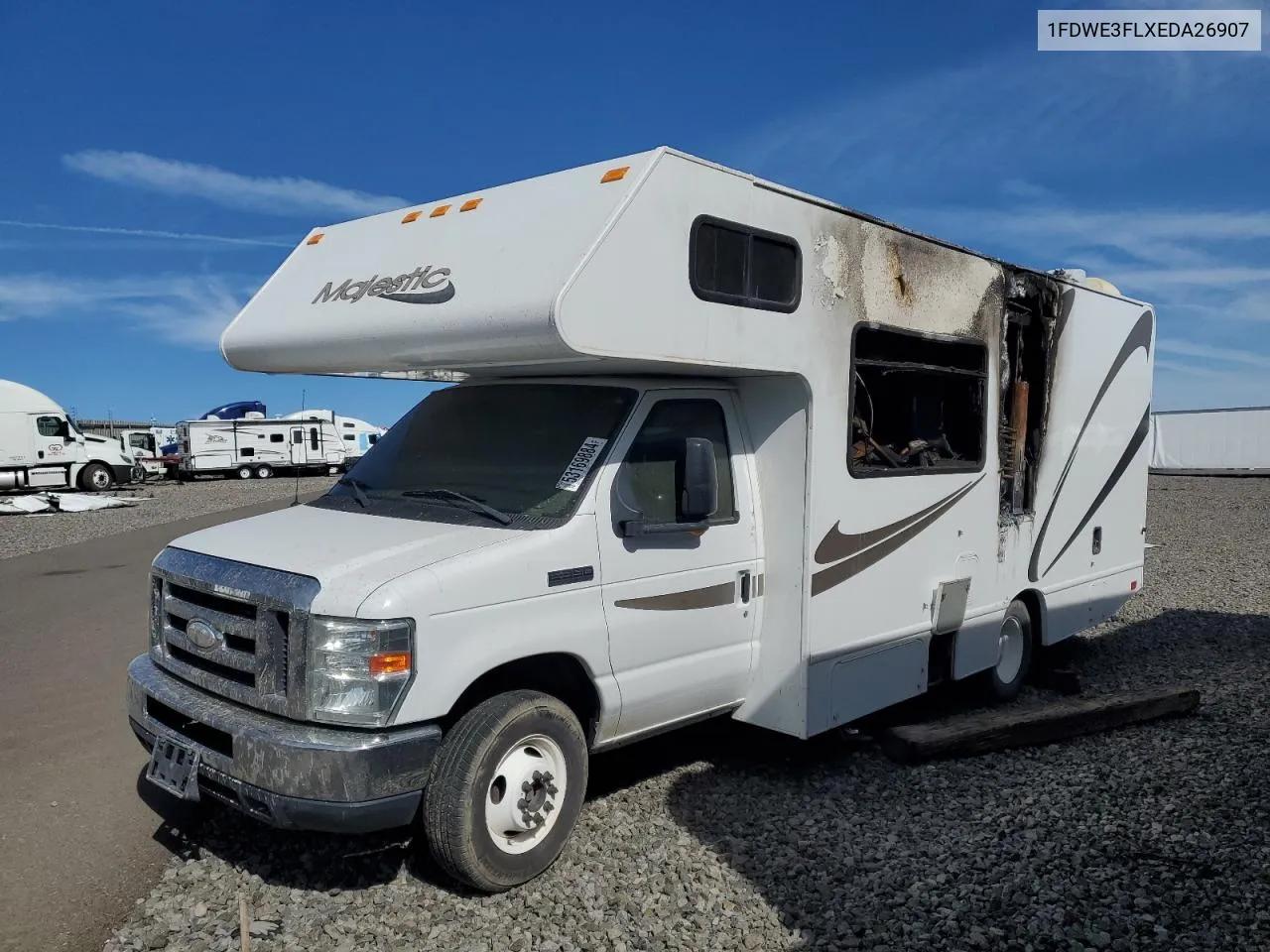 2014 Ford Econoline E350 Super Duty Cutaway Van VIN: 1FDWE3FLXEDA26907 Lot: 53169884