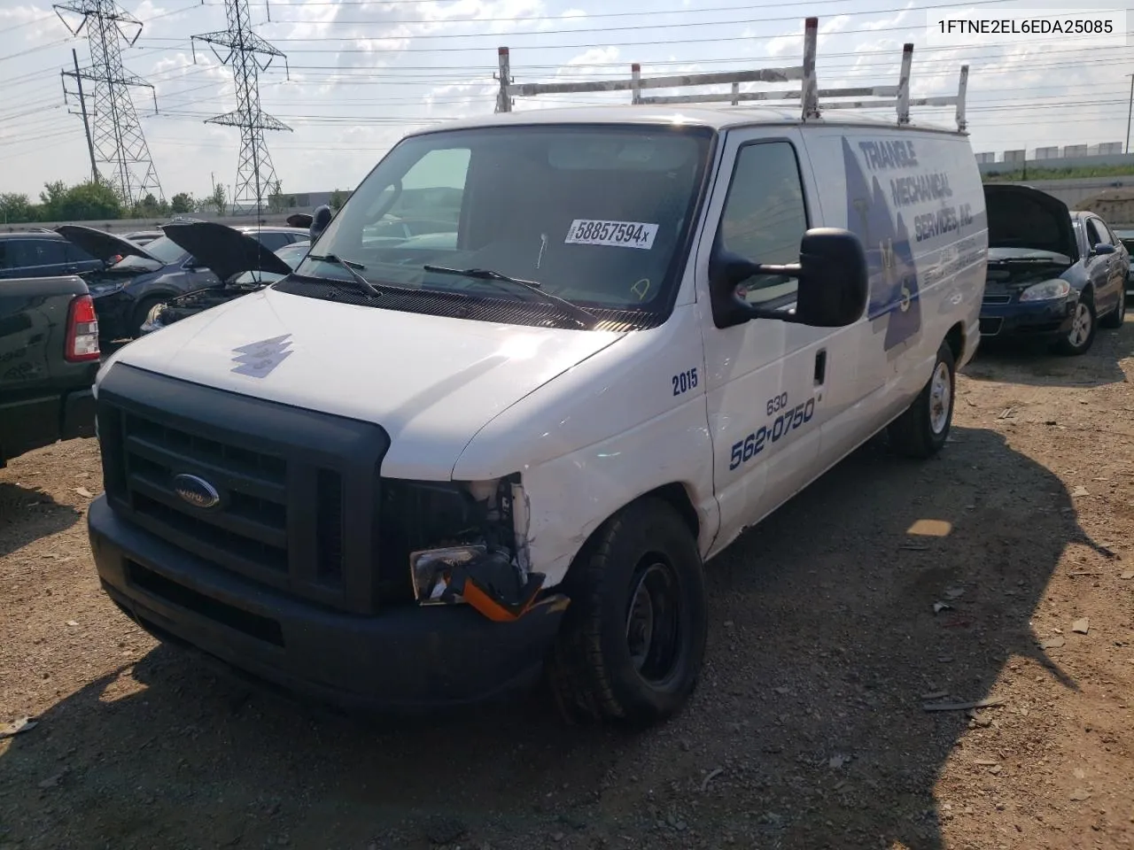 2014 Ford Econoline E250 Van VIN: 1FTNE2EL6EDA25085 Lot: 58857594