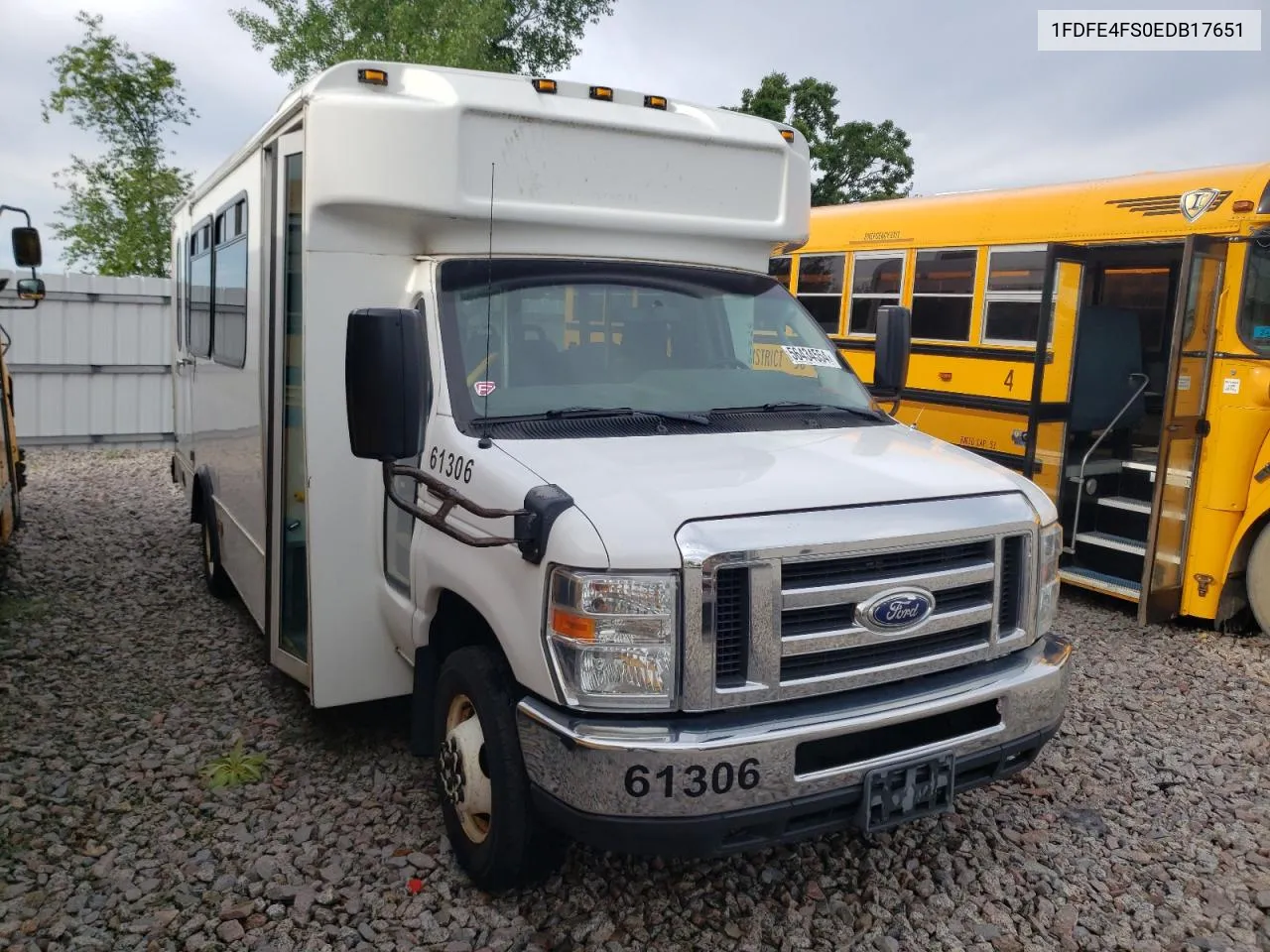 2014 Ford Econoline E450 Super Duty Cutaway Van VIN: 1FDFE4FS0EDB17651 Lot: 59039374