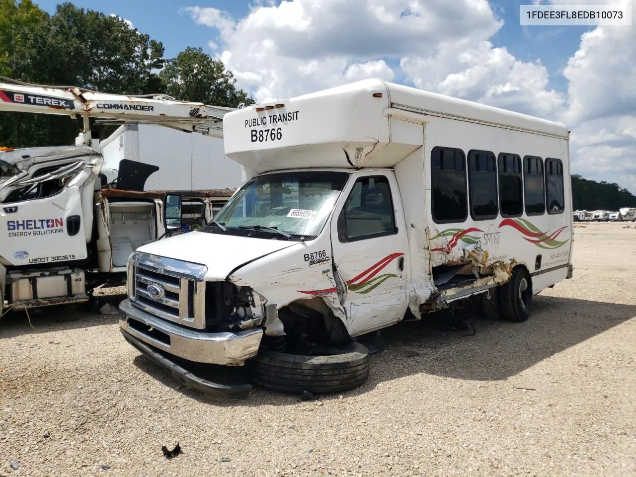 2014 Ford Econoline E350 Super Duty Cutaway Van VIN: 1FDEE3FL8EDB10073 Lot: 66559554