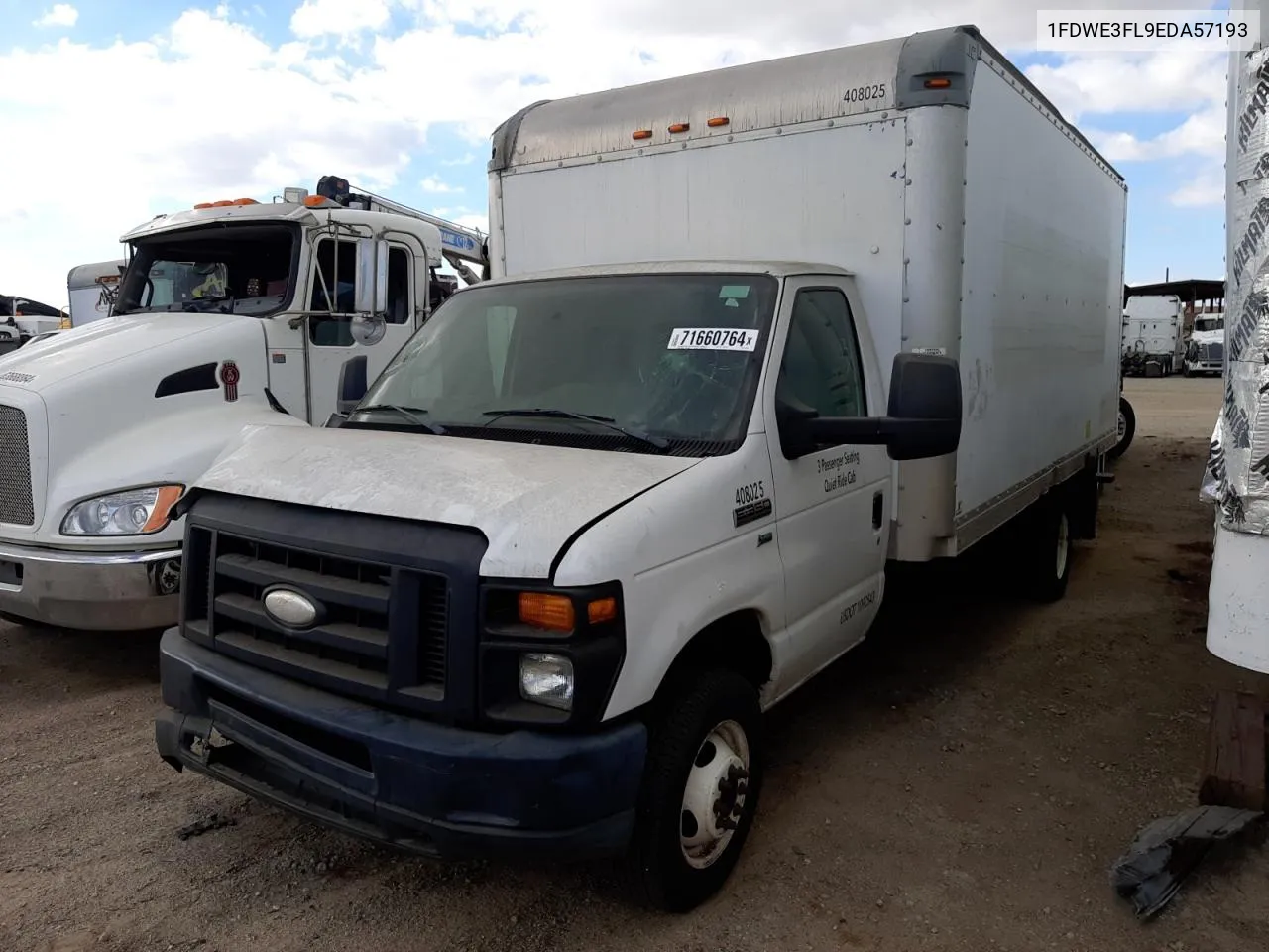 2014 Ford Econoline E350 Super Duty Cutaway Van VIN: 1FDWE3FL9EDA57193 Lot: 71660764