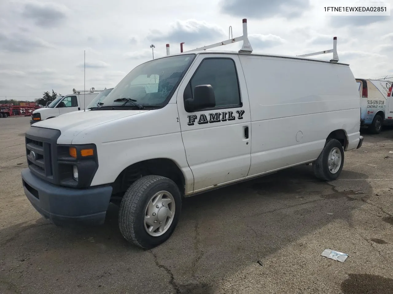 2014 Ford Econoline E150 Van VIN: 1FTNE1EWXEDA02851 Lot: 72610504