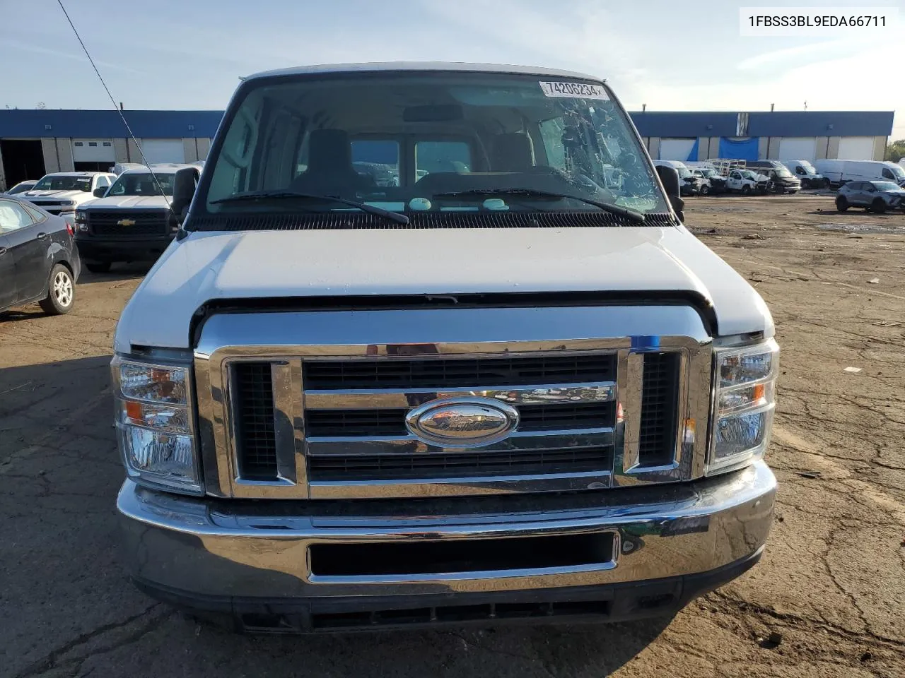 2014 Ford Econoline E350 Super Duty Wagon VIN: 1FBSS3BL9EDA66711 Lot: 74206234