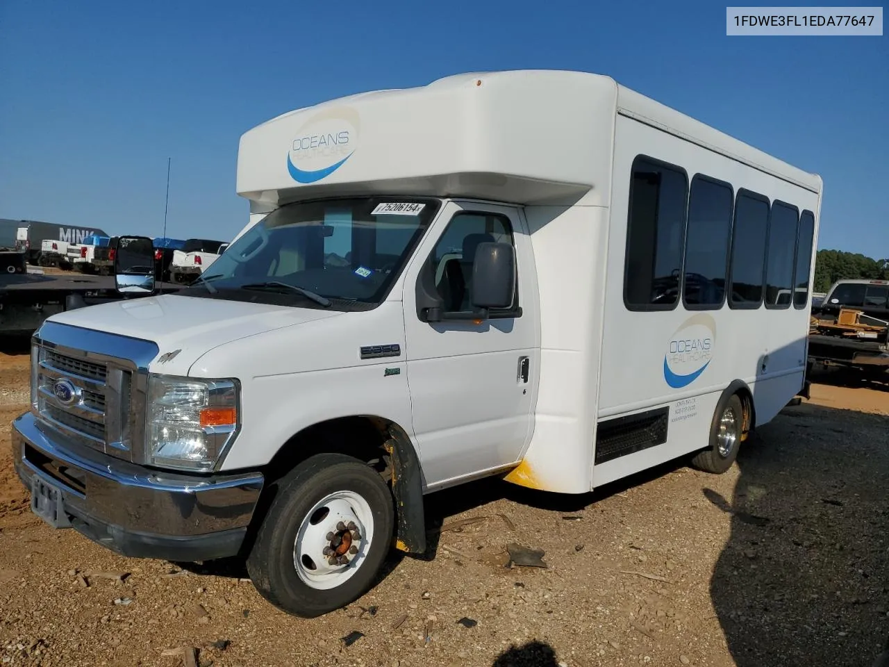 2014 Ford Econoline E350 Super Duty Cutaway Van VIN: 1FDWE3FL1EDA77647 Lot: 75206154