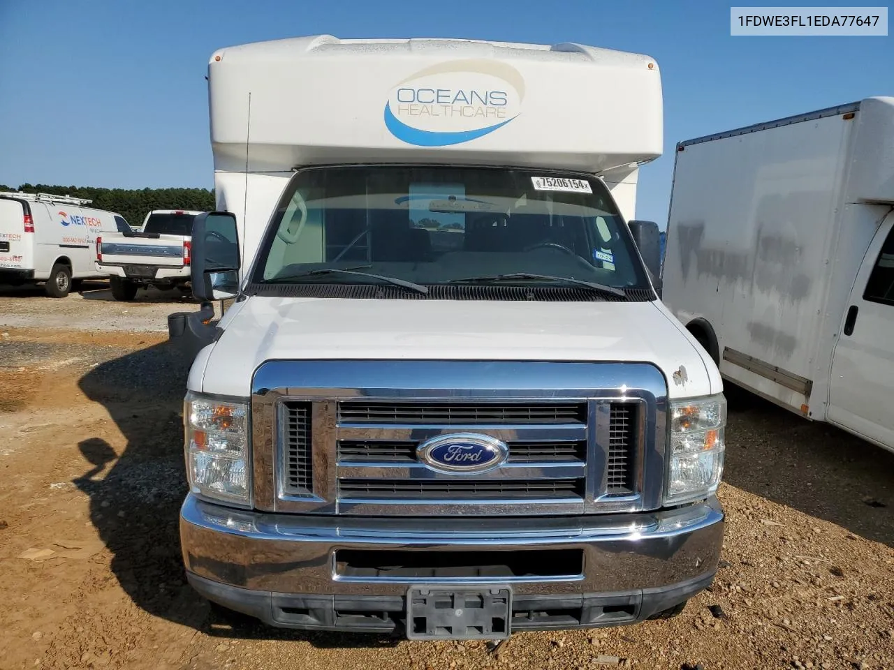 2014 Ford Econoline E350 Super Duty Cutaway Van VIN: 1FDWE3FL1EDA77647 Lot: 75206154