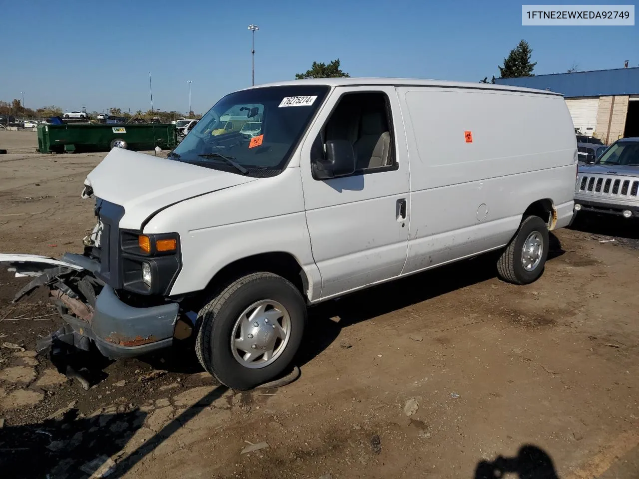 2014 Ford Econoline E250 Van VIN: 1FTNE2EWXEDA92749 Lot: 76275274