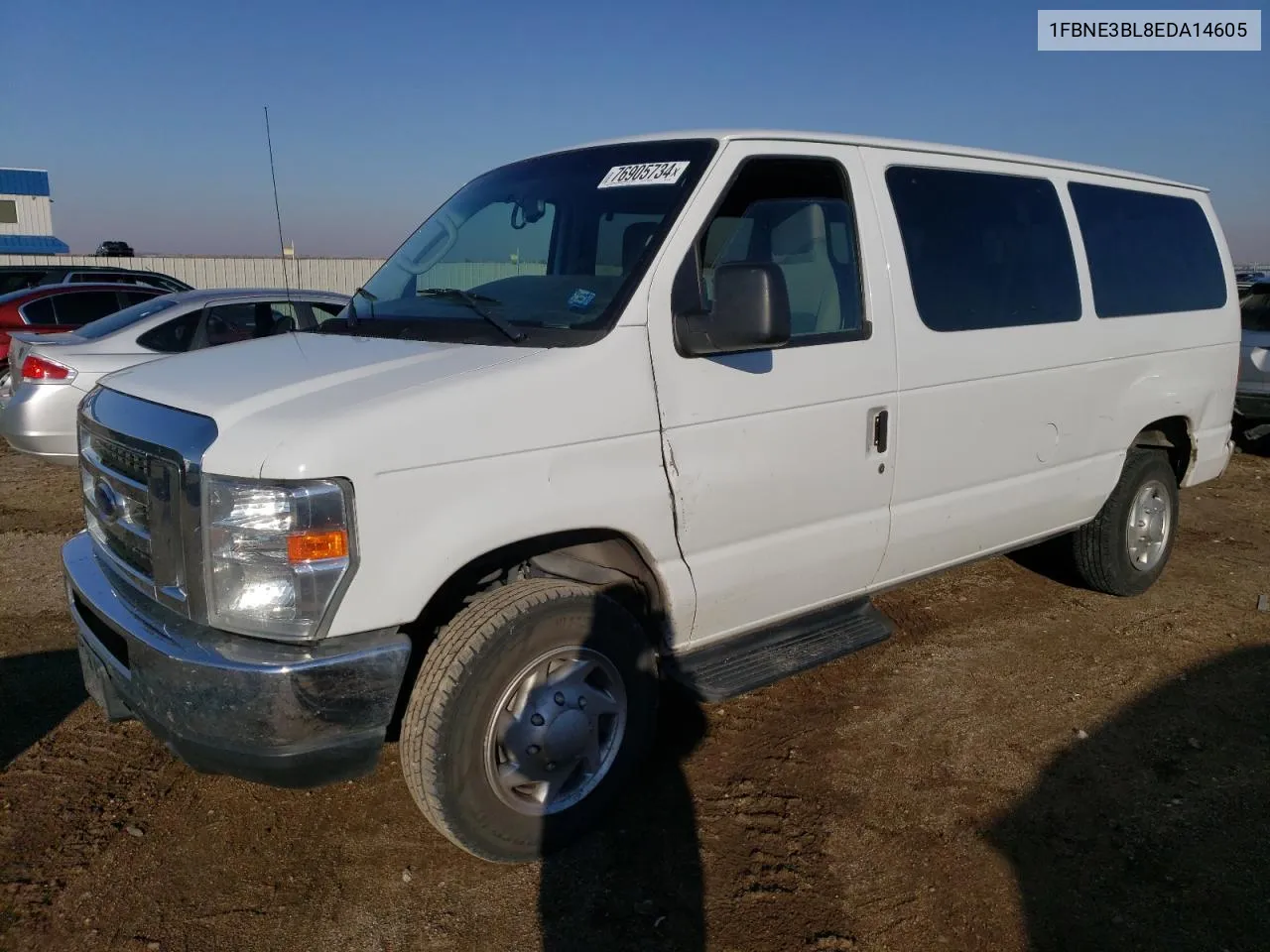 2014 Ford Econoline E350 Super Duty Wagon VIN: 1FBNE3BL8EDA14605 Lot: 76905734