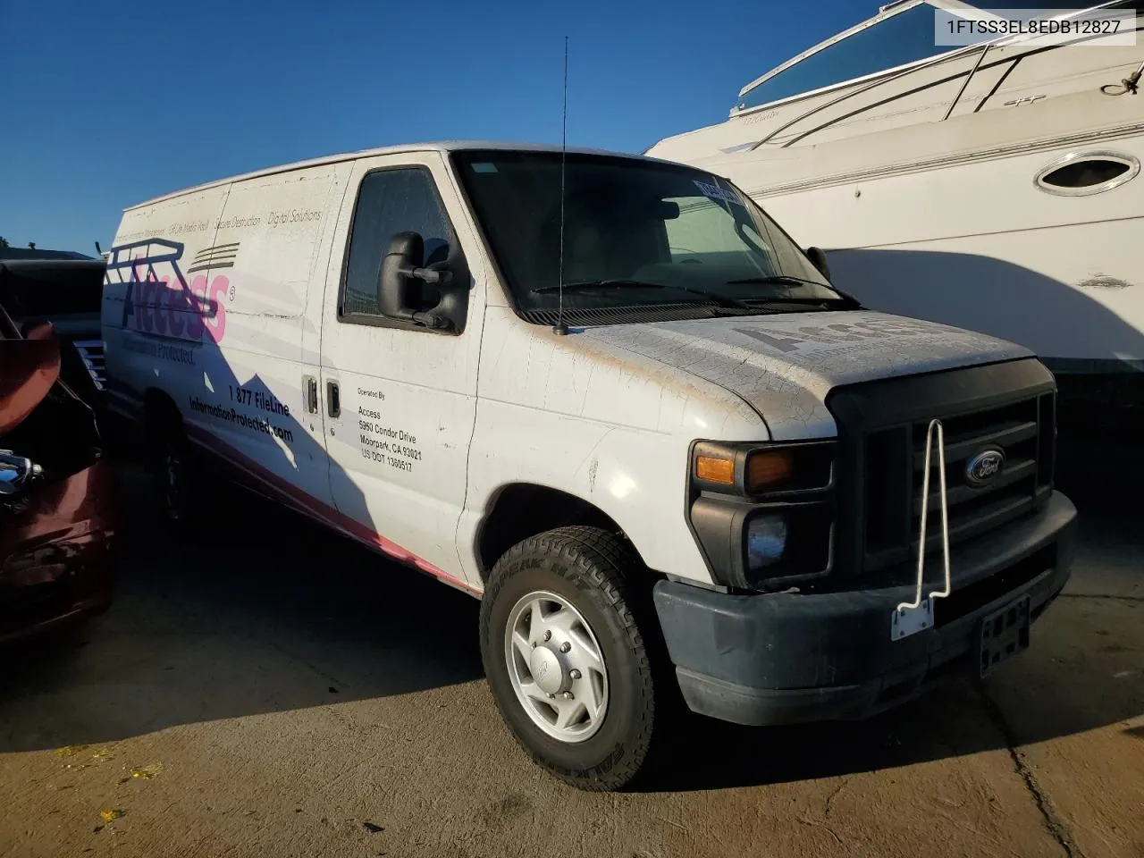 2014 Ford Econoline E350 Super Duty Van VIN: 1FTSS3EL8EDB12827 Lot: 78447334