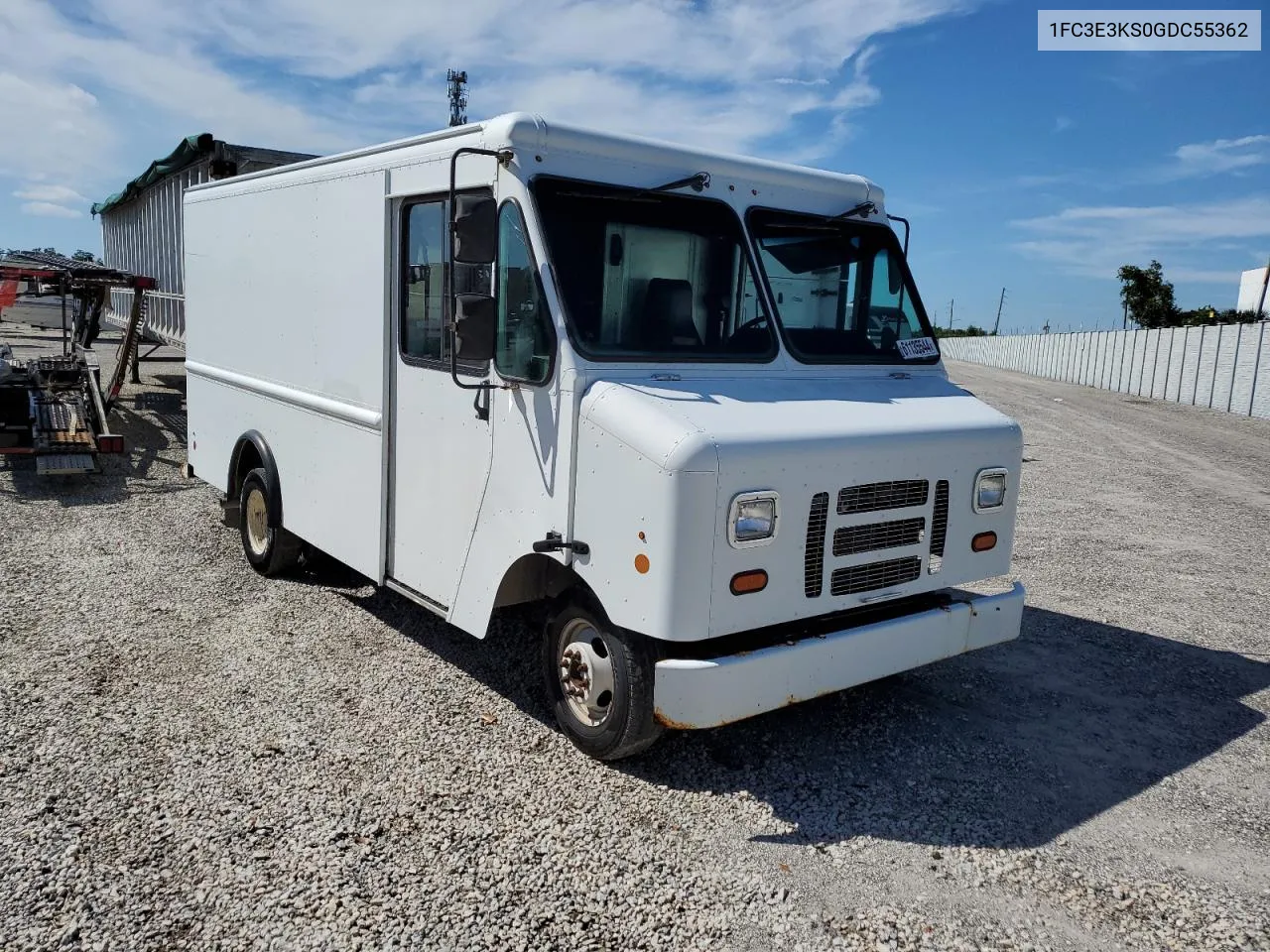 2016 Ford Econoline E350 Super Duty Stripped Chassis VIN: 1FC3E3KS0GDC55362 Lot: 61135544