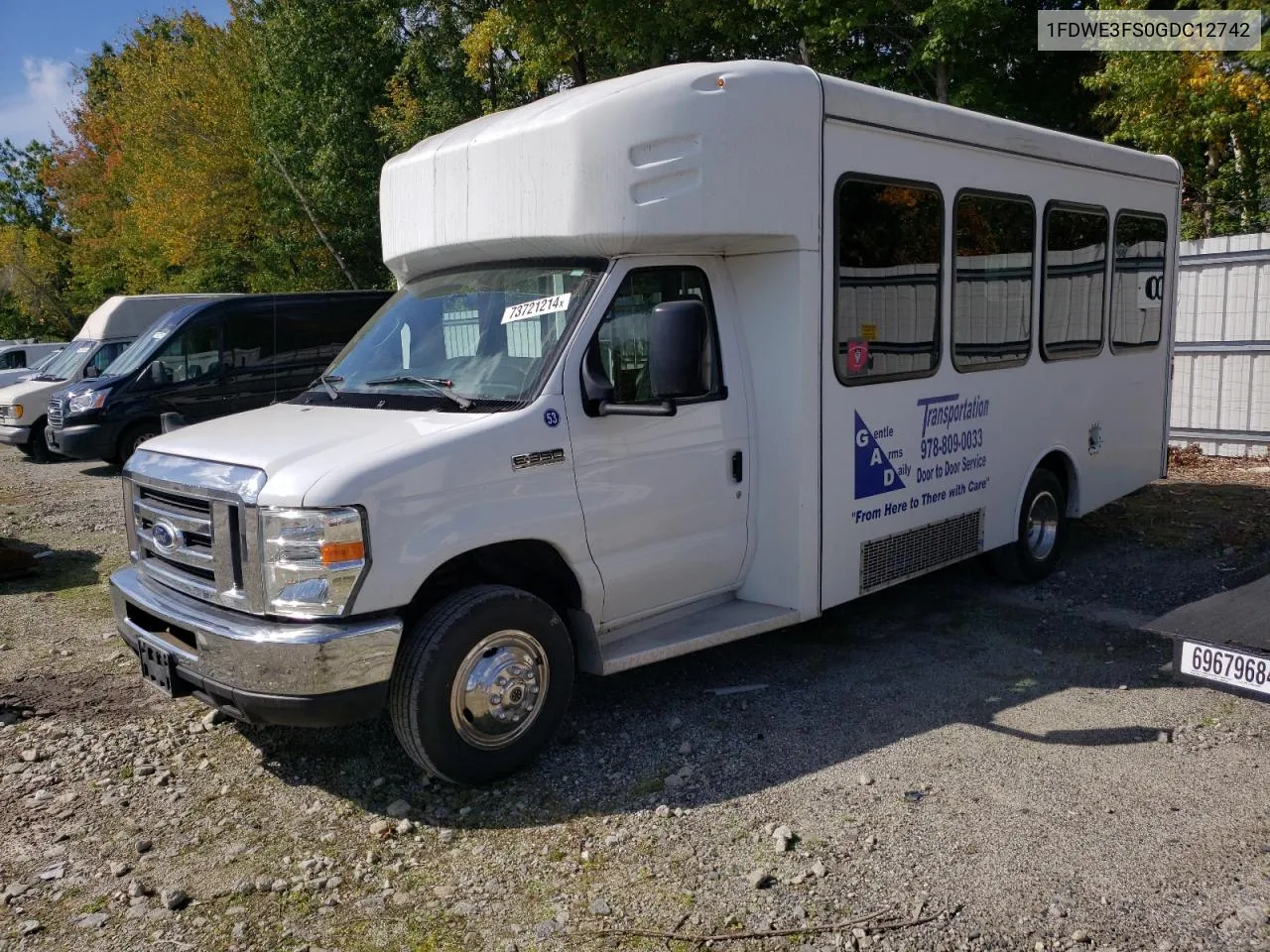 2016 Ford Econoline E350 Super Duty Cutaway Van VIN: 1FDWE3FS0GDC12742 Lot: 73721214