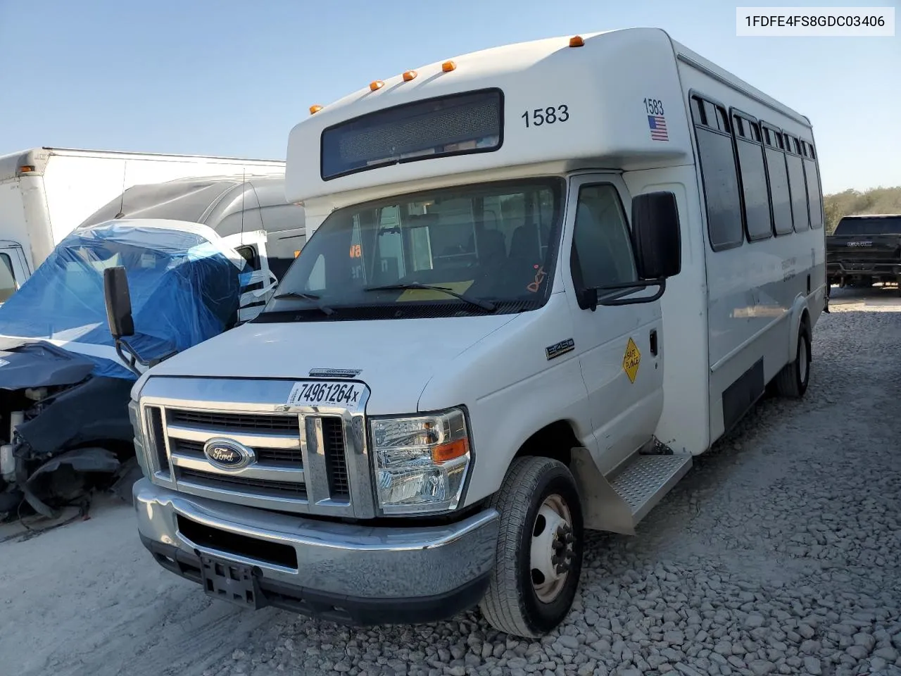 2016 Ford Econoline E450 Super Duty Cutaway Van VIN: 1FDFE4FS8GDC03406 Lot: 74961264