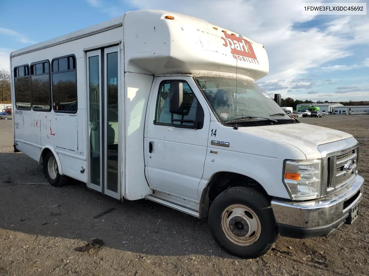 2016 Ford Econoline E350 Super Duty Cutaway Van VIN: 1FDWE3FLXGDC45692 Lot: 76264224