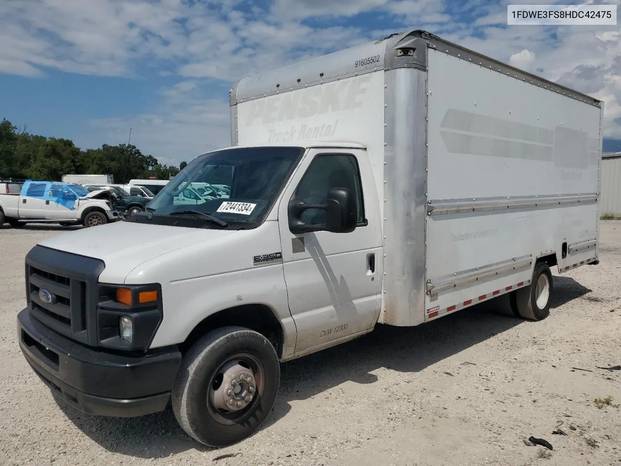 2017 Ford Econoline E350 Super Duty Cutaway Van VIN: 1FDWE3FS8HDC42475 Lot: 72441334