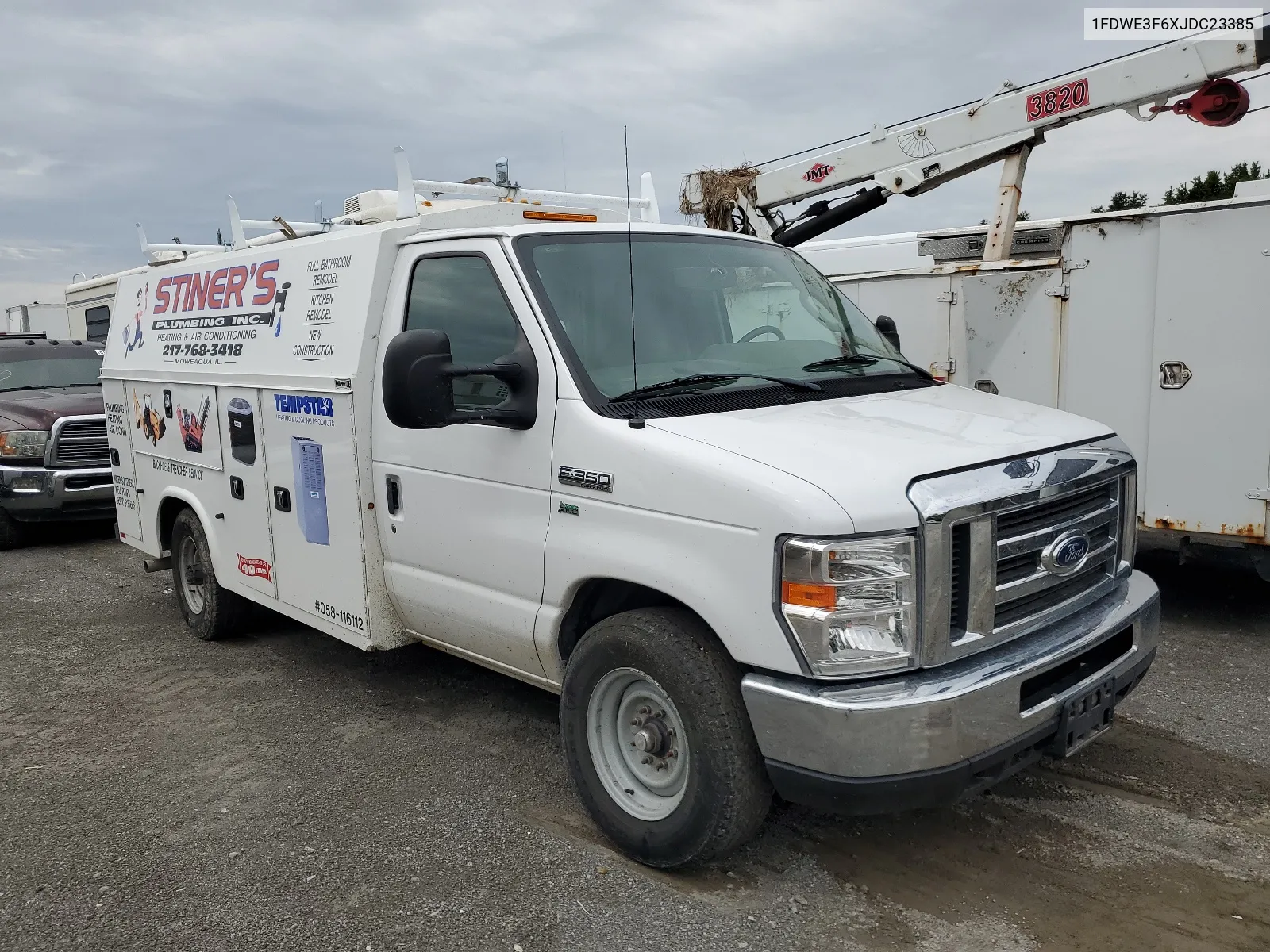 2018 Ford Econoline E350 Super Duty Cutaway Van VIN: 1FDWE3F6XJDC23385 Lot: 66460374