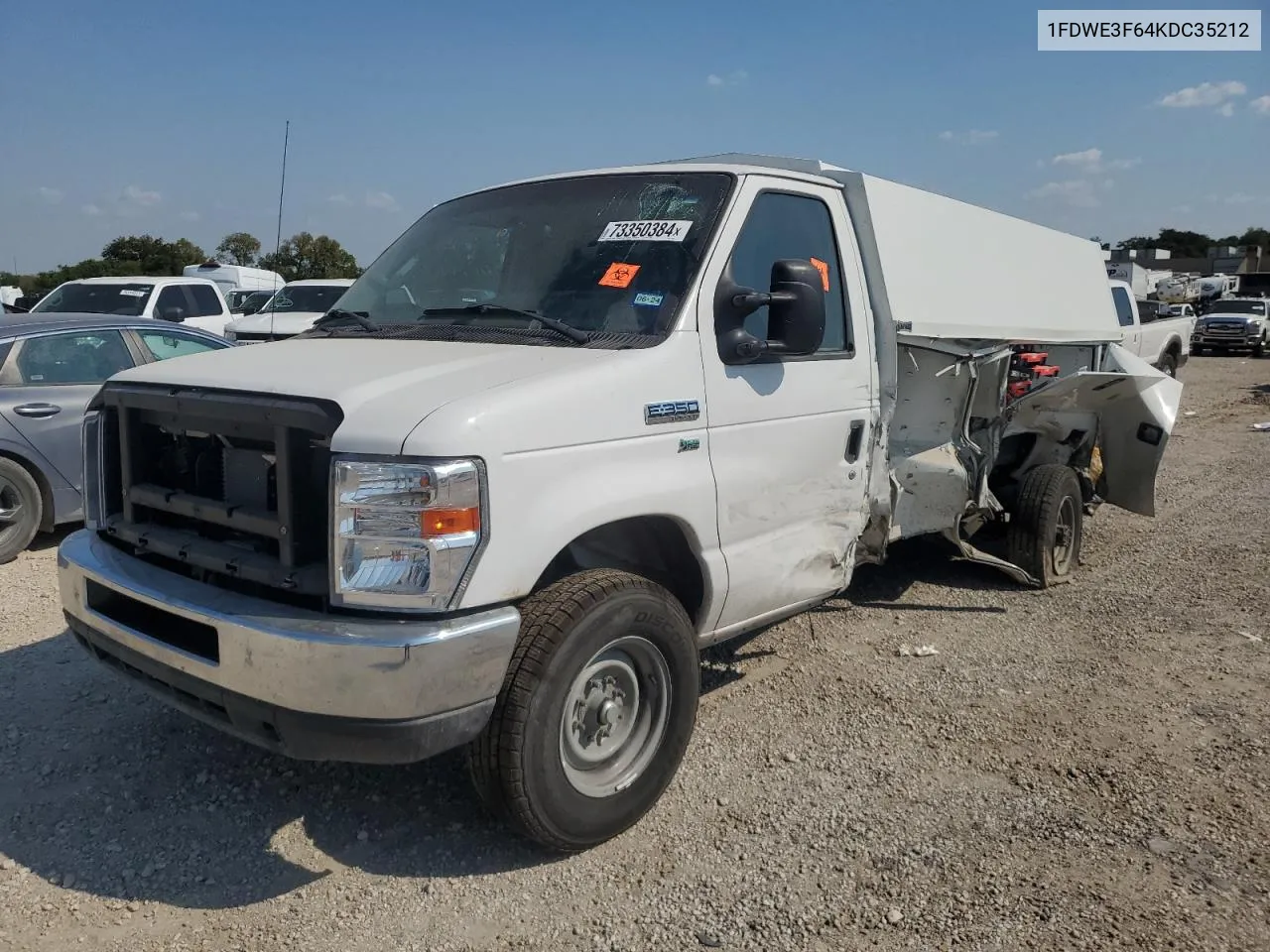 2019 Ford Econoline E350 Super Duty Cutaway Van VIN: 1FDWE3F64KDC35212 Lot: 73350384