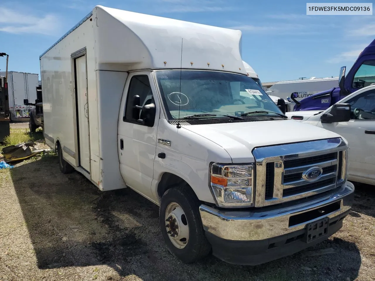 2021 Ford Econoline E350 Super Duty Cutaway Van VIN: 1FDWE3FK5MDC09136 Lot: 61344414