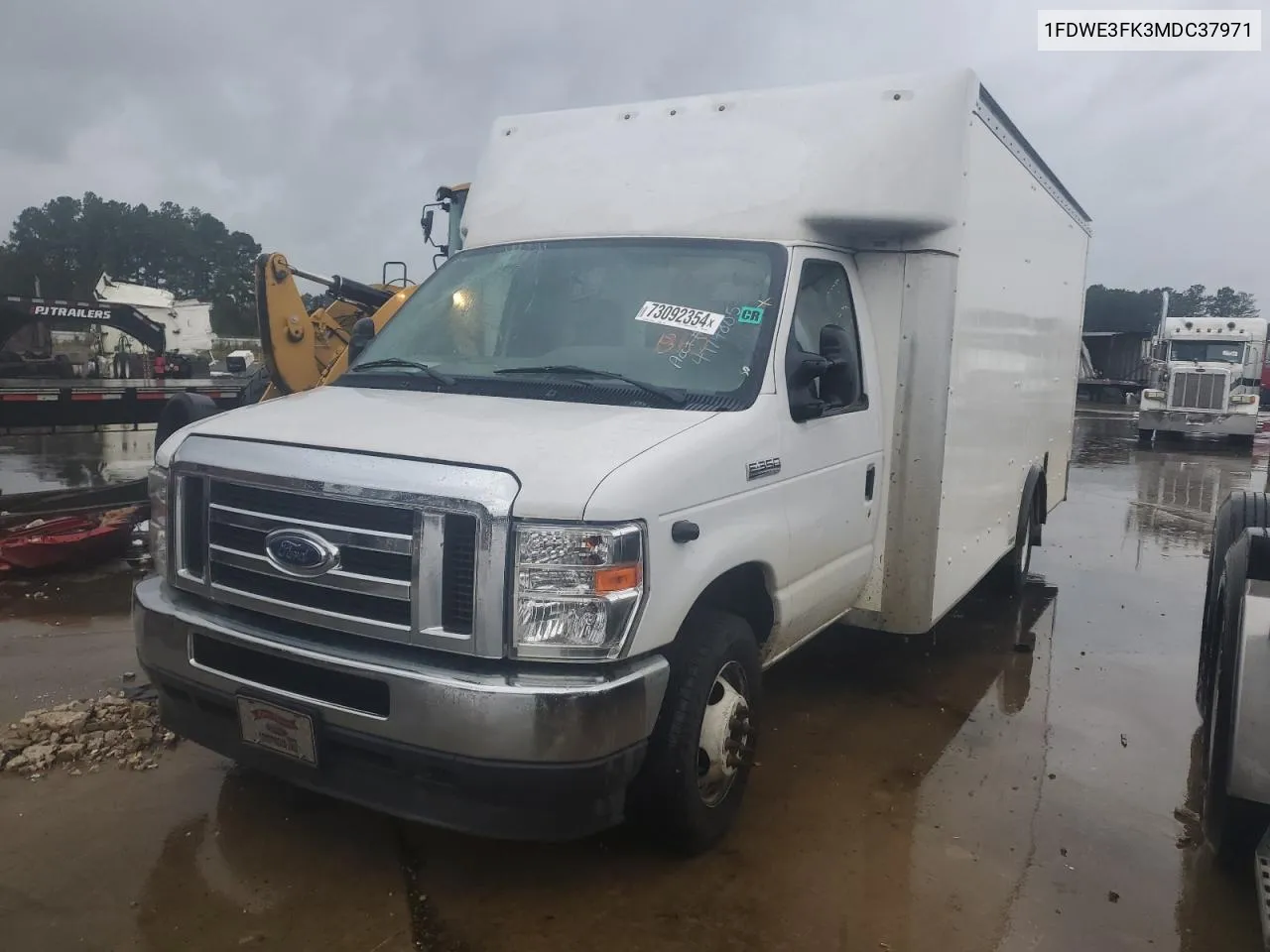 2021 Ford Econoline E350 Super Duty Cutaway Van VIN: 1FDWE3FK3MDC37971 Lot: 73092354