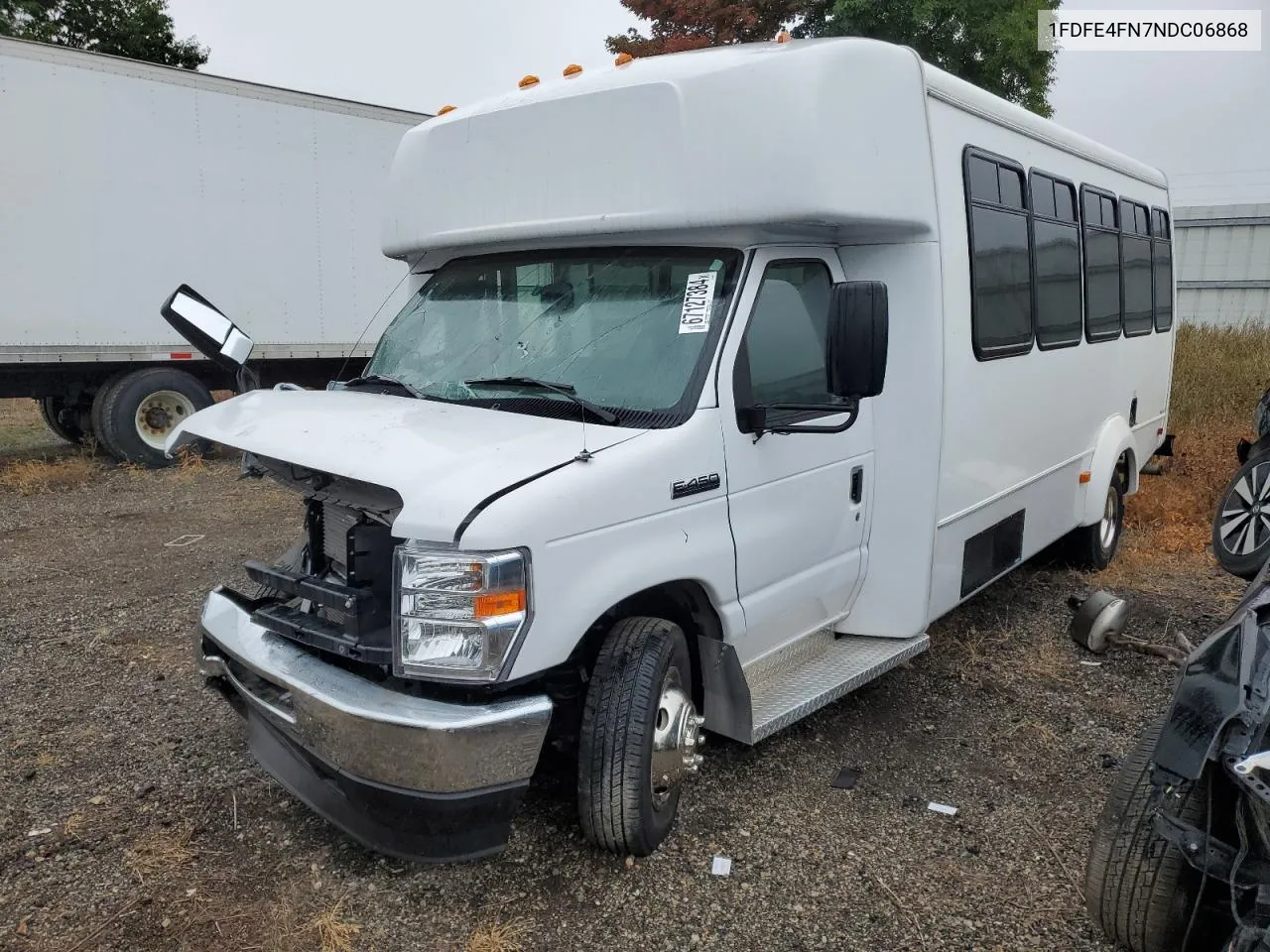 2022 Ford Econoline E450 Super Duty Cutaway Van VIN: 1FDFE4FN7NDC06868 Lot: 67127384