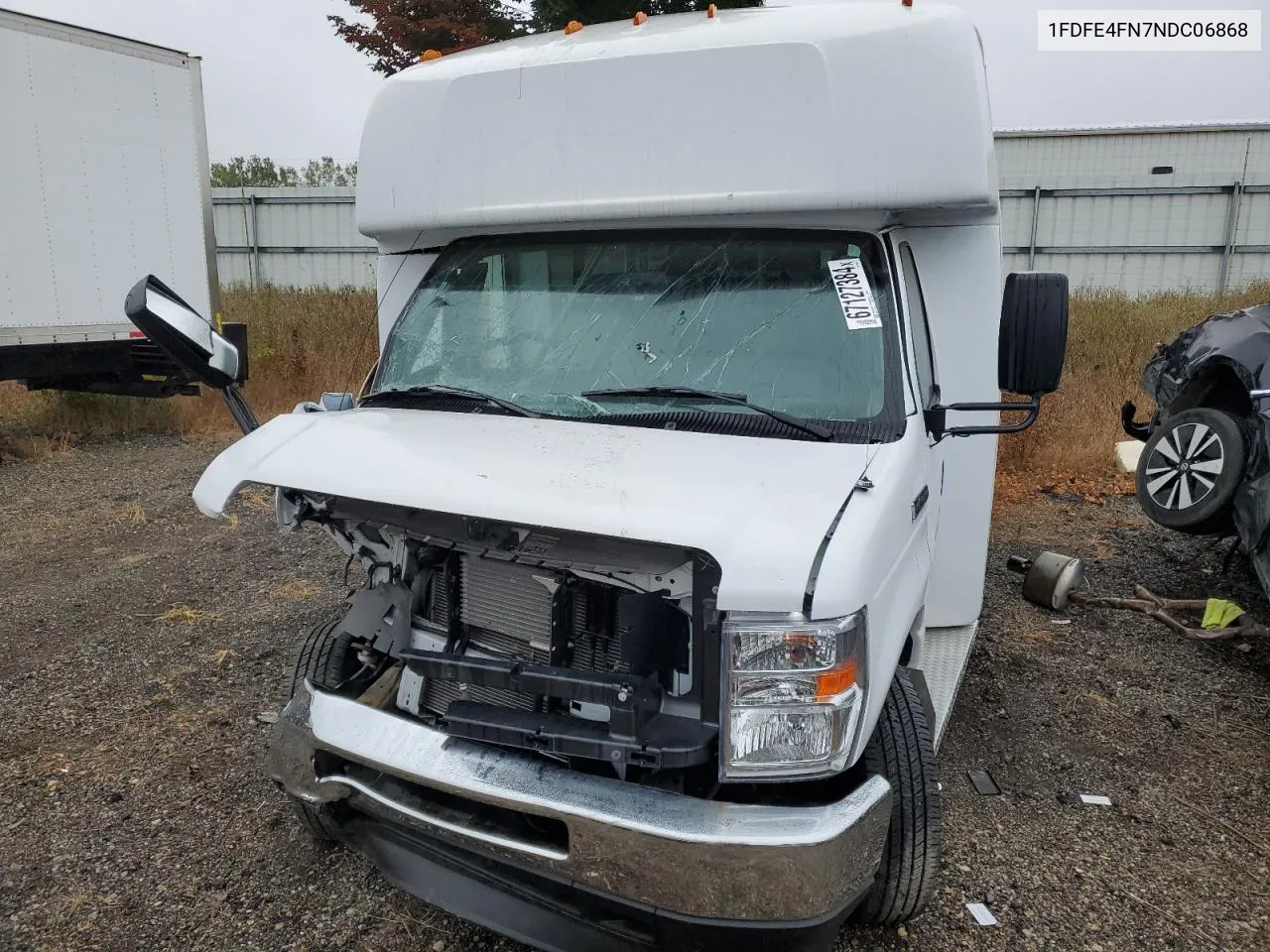 2022 Ford Econoline E450 Super Duty Cutaway Van VIN: 1FDFE4FN7NDC06868 Lot: 67127384