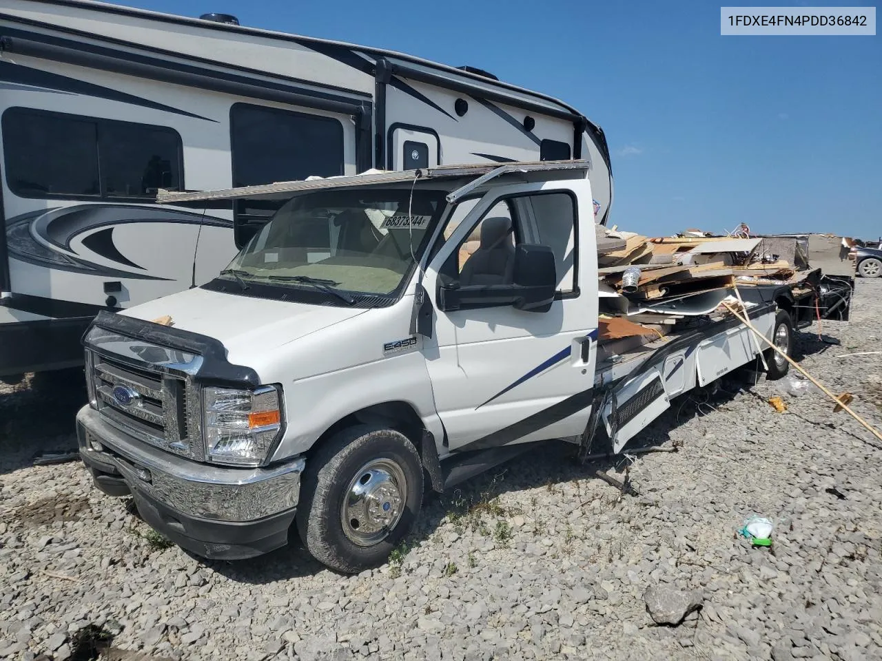 2023 Ford Econoline E450 Super Duty Cutaway Van VIN: 1FDXE4FN4PDD36842 Lot: 68373244