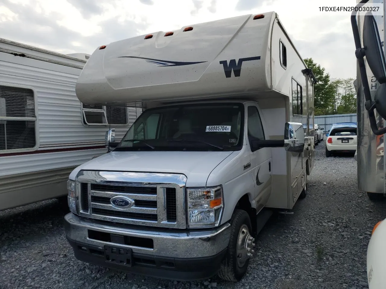 2023 Ford Econoline E450 Super Duty Cutaway Van VIN: 1FDXE4FN2PDD30327 Lot: 68885704