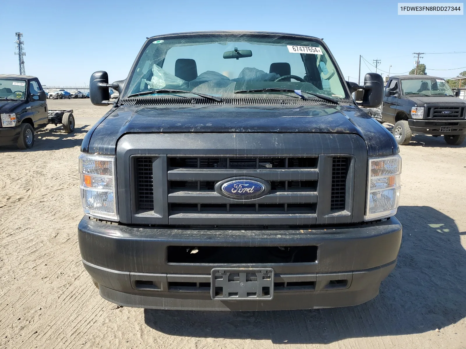 2024 Ford Econoline E350 Super Duty Cutaway Van VIN: 1FDWE3FN8RDD27344 Lot: 67477654