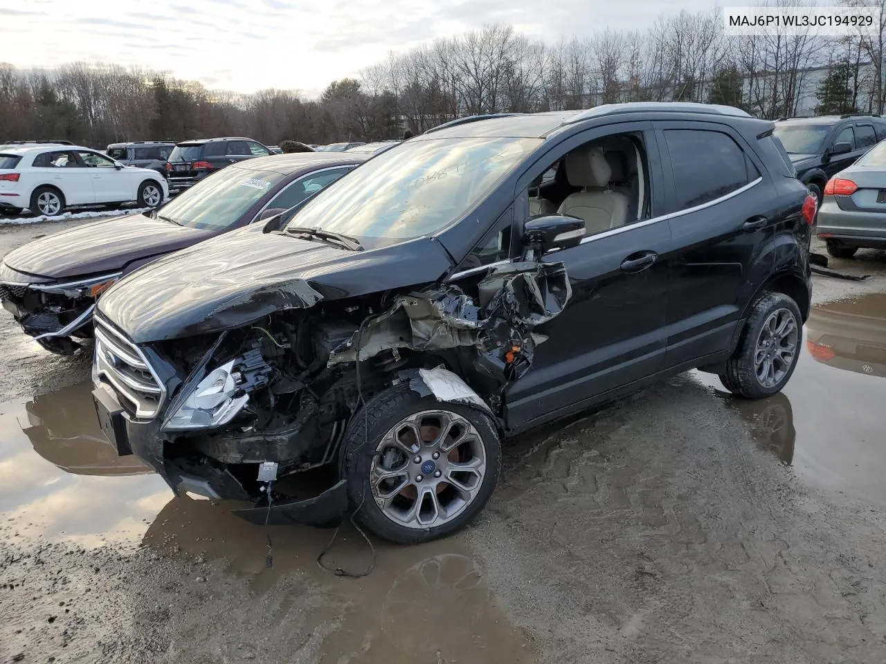 2018 Ford Ecosport Titanium VIN: MAJ6P1WL3JC194929 Lot: 40887134