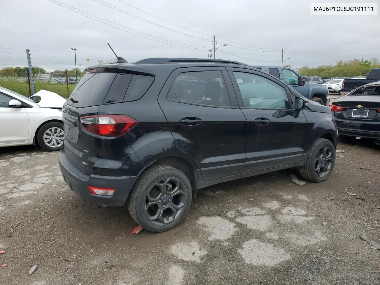 2018 Ford Ecosport Ses VIN: MAJ6P1CL8JC191111 Lot: 51784404