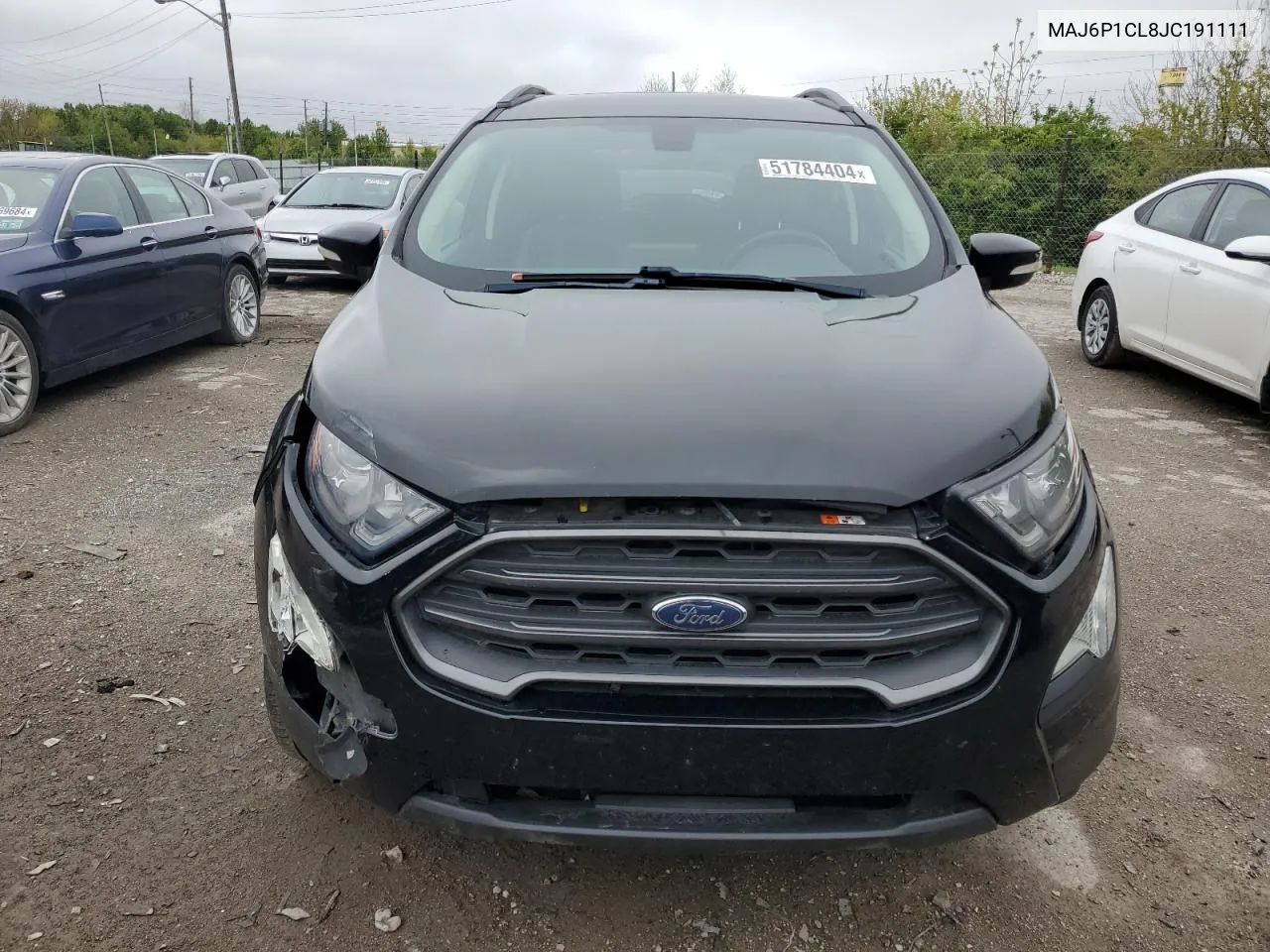 2018 Ford Ecosport Ses VIN: MAJ6P1CL8JC191111 Lot: 51784404