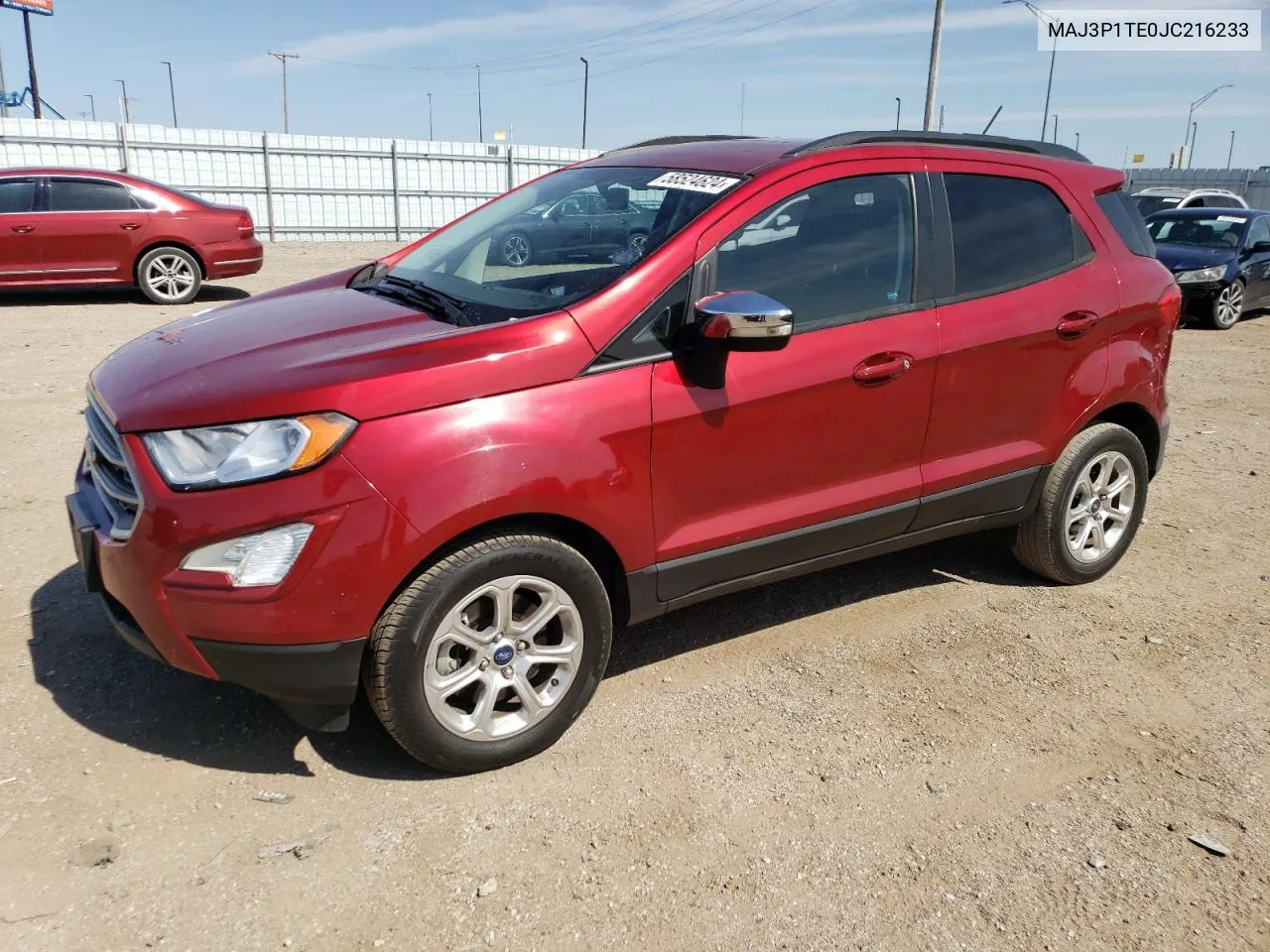 2018 Ford Ecosport Se VIN: MAJ3P1TE0JC216233 Lot: 58524624