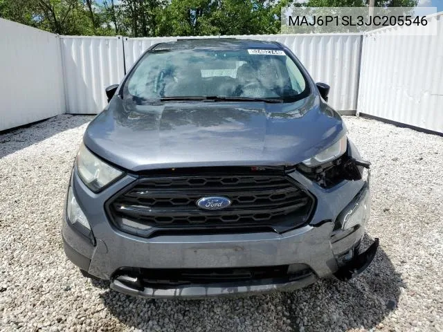 2018 Ford Ecosport S VIN: MAJ6P1SL3JC205546 Lot: 58536094