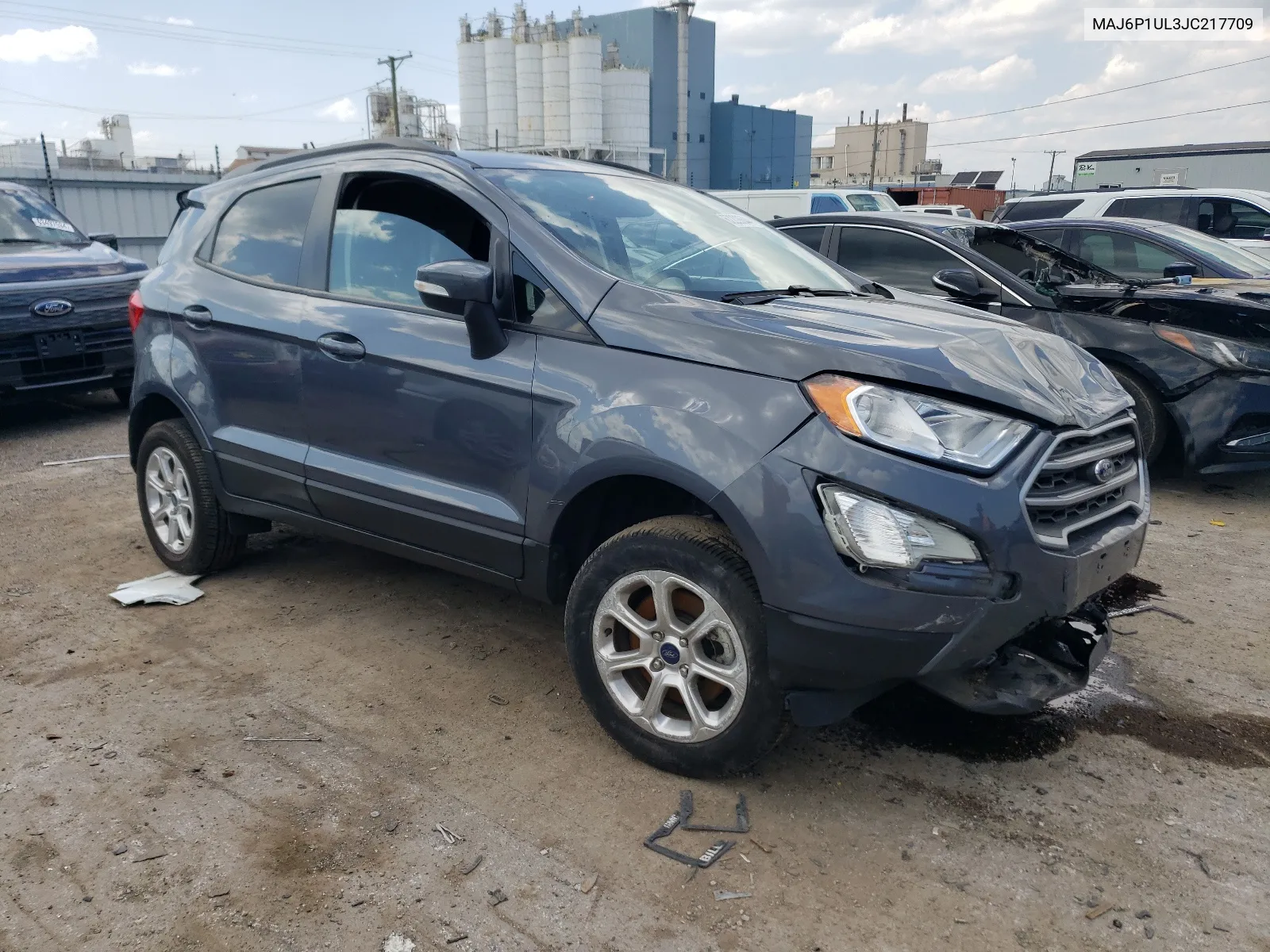 2018 Ford Ecosport Se VIN: MAJ6P1UL3JC217709 Lot: 62228644