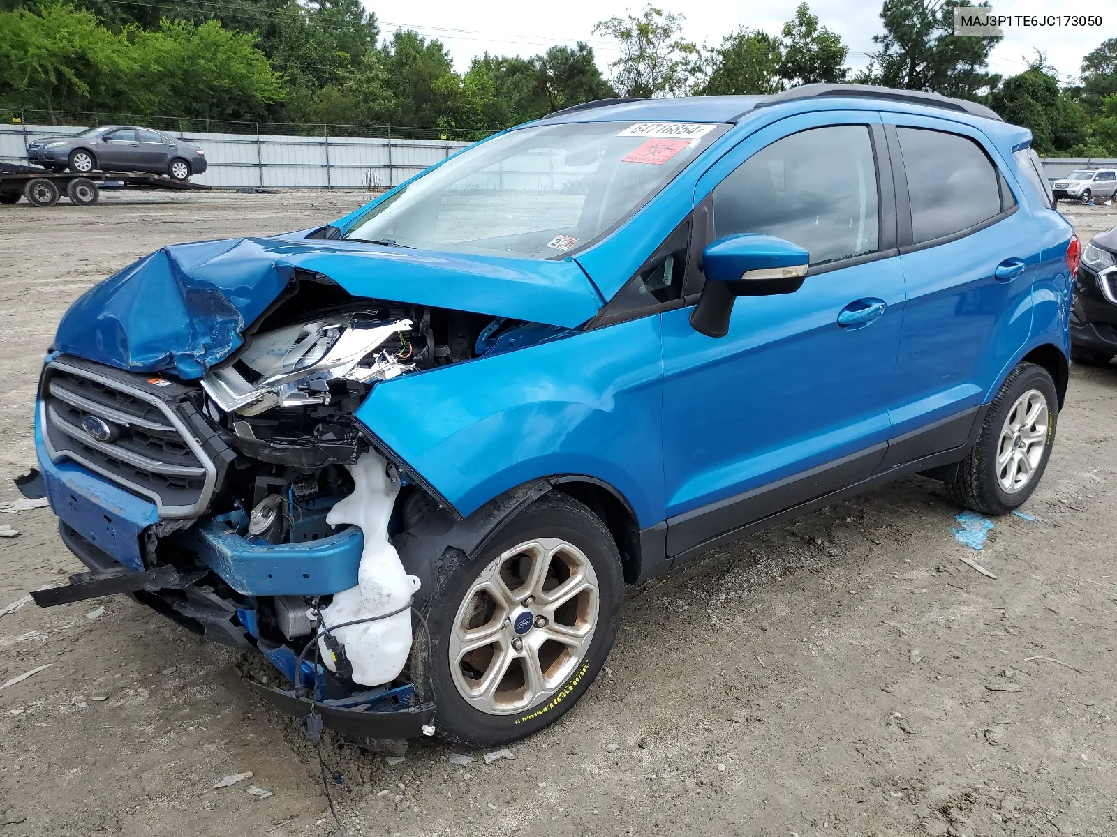 2018 Ford Ecosport Se VIN: MAJ3P1TE6JC173050 Lot: 64716854