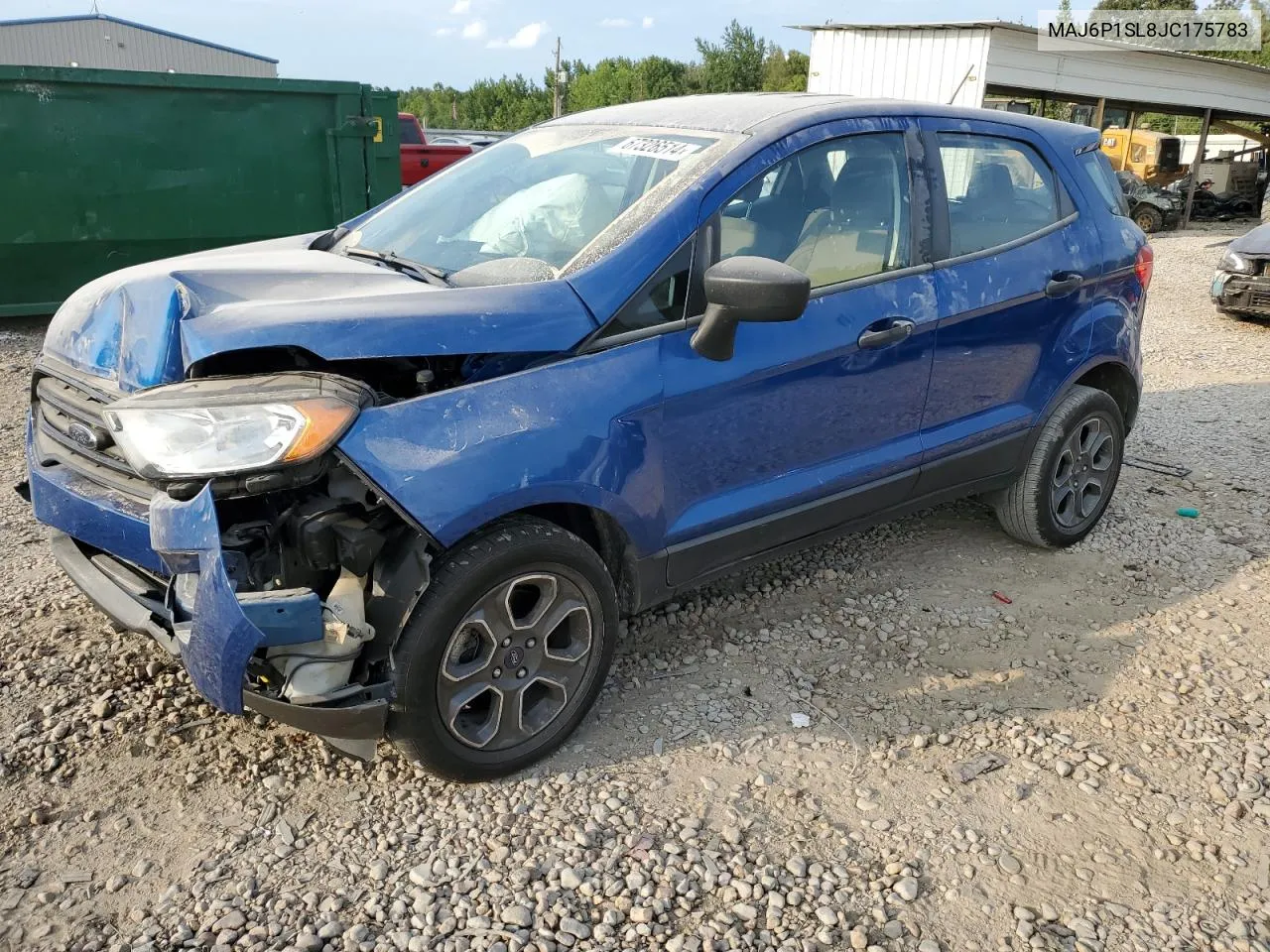 2018 Ford Ecosport S VIN: MAJ6P1SL8JC175783 Lot: 67326514