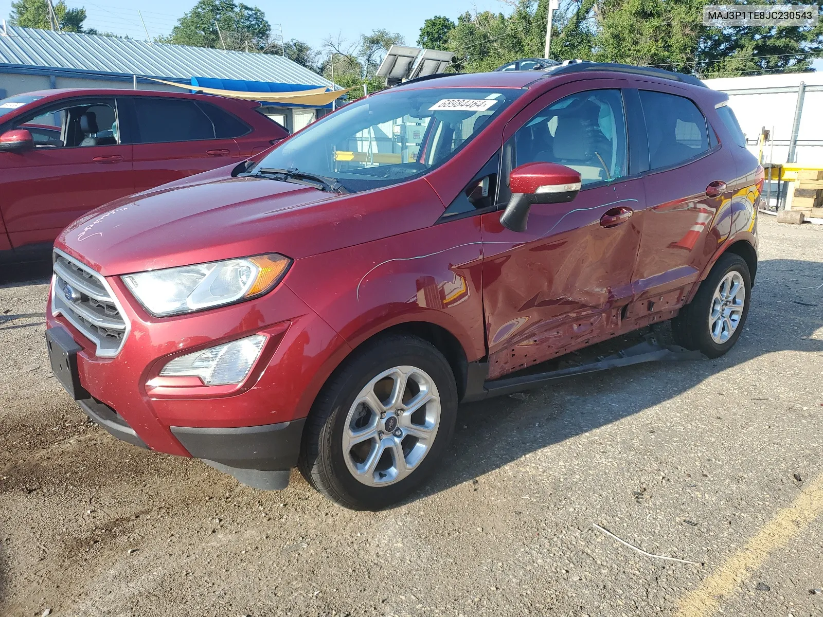 2018 Ford Ecosport Se VIN: MAJ3P1TE8JC230543 Lot: 68984464