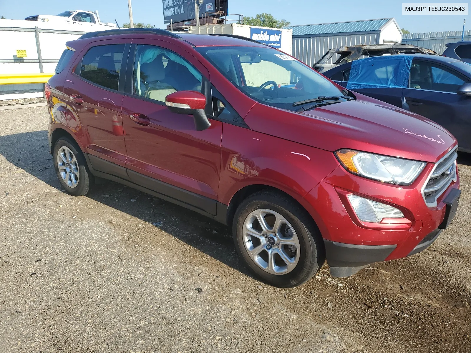 2018 Ford Ecosport Se VIN: MAJ3P1TE8JC230543 Lot: 68984464