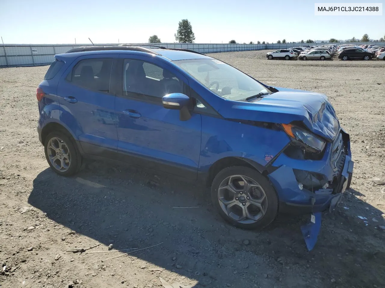 2018 Ford Ecosport Ses VIN: MAJ6P1CL3JC214388 Lot: 69531884