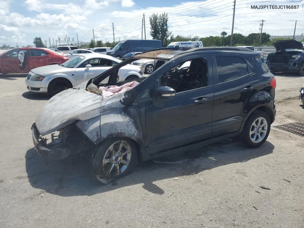 2018 Ford Ecosport Se VIN: MAJ3P1TE0JC196887 Lot: 69765364