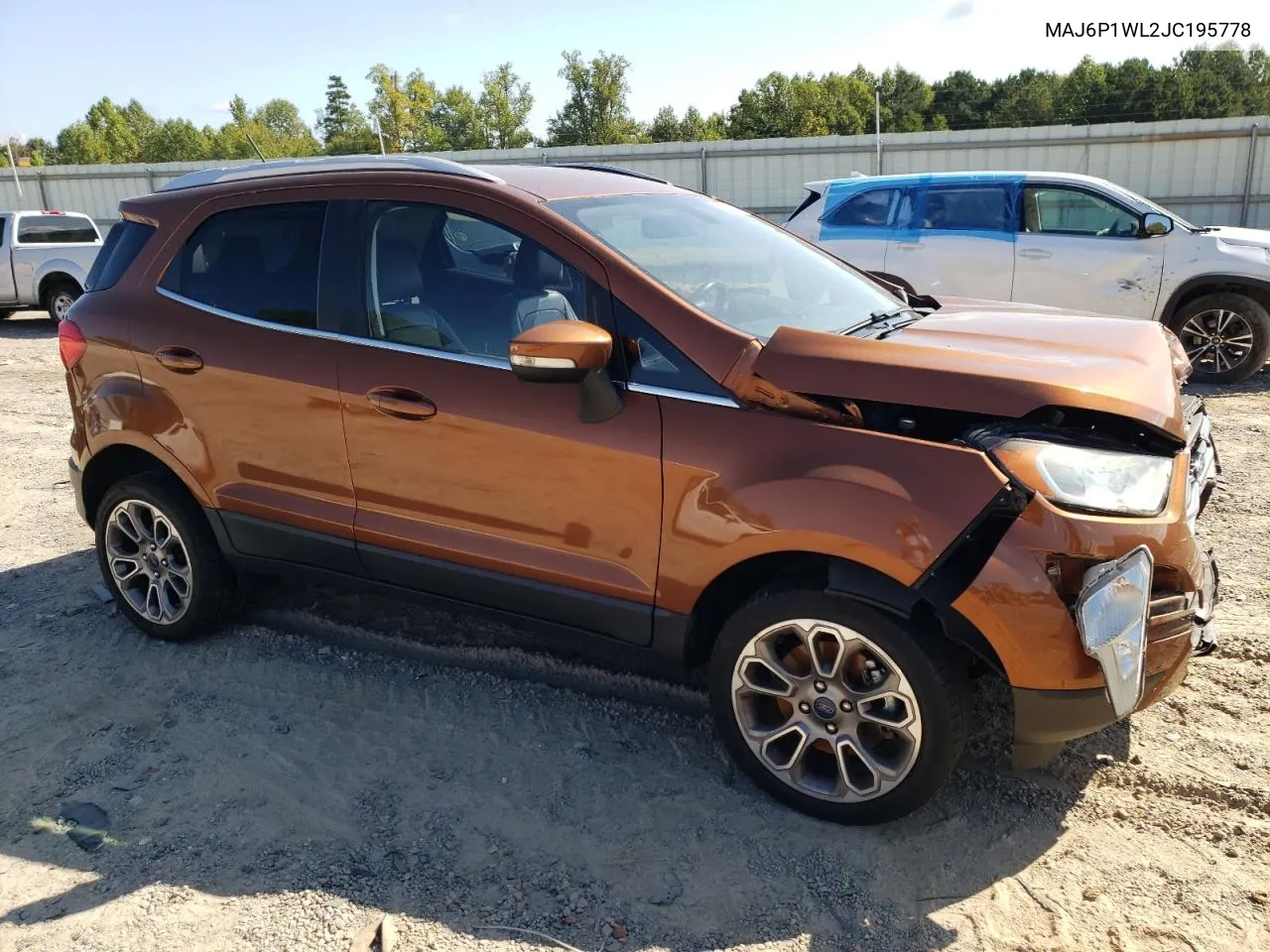 2018 Ford Ecosport Titanium VIN: MAJ6P1WL2JC195778 Lot: 70005894