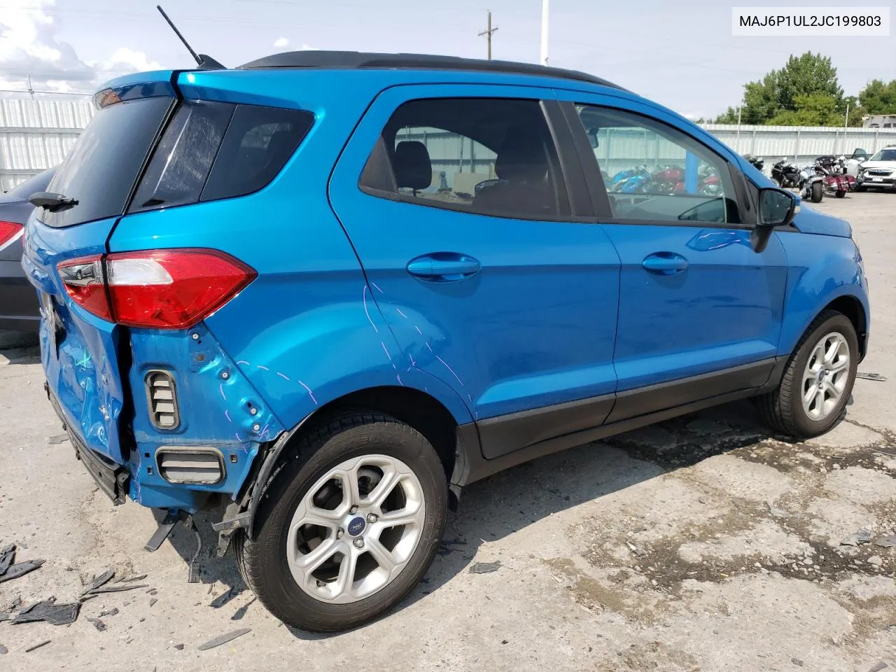 2018 Ford Ecosport Se VIN: MAJ6P1UL2JC199803 Lot: 70529474