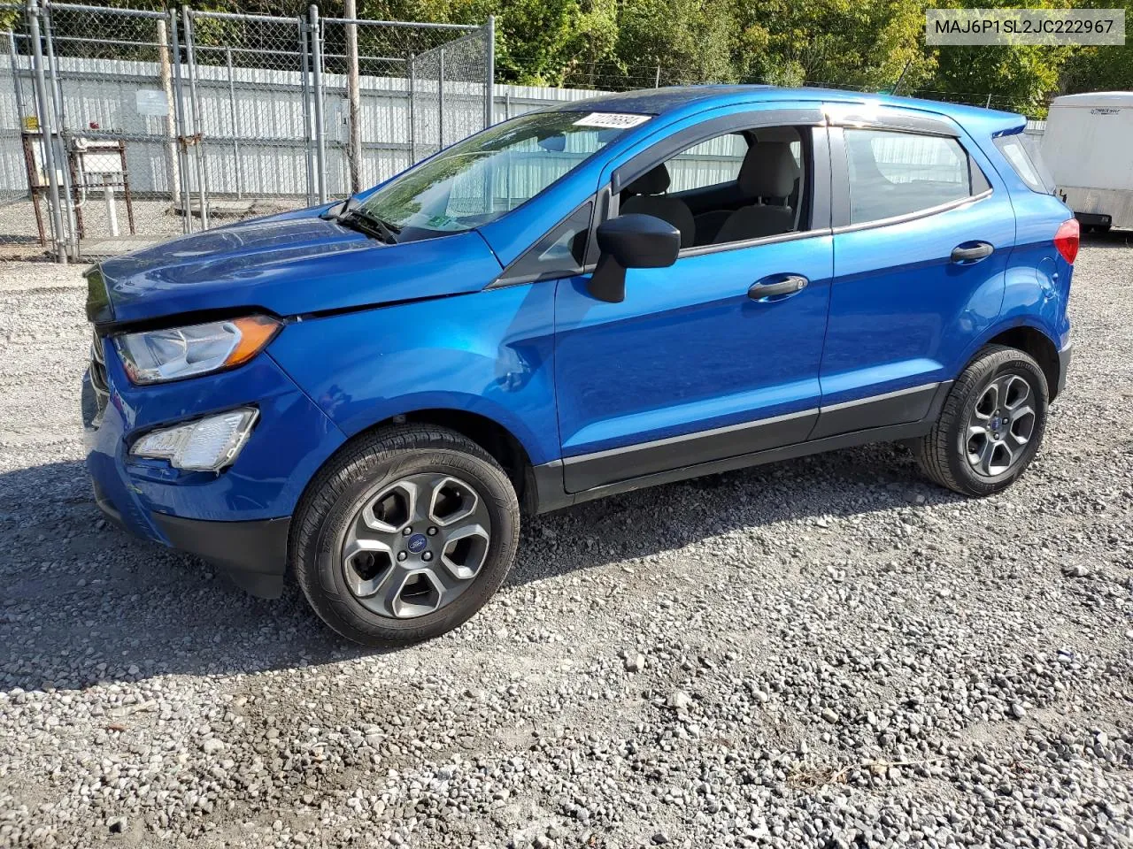 2018 Ford Ecosport S VIN: MAJ6P1SL2JC222967 Lot: 71226684