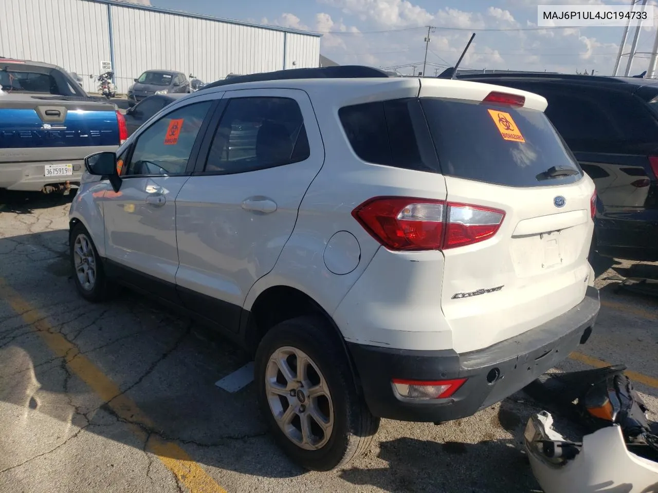 2018 Ford Ecosport Se VIN: MAJ6P1UL4JC194733 Lot: 71671964