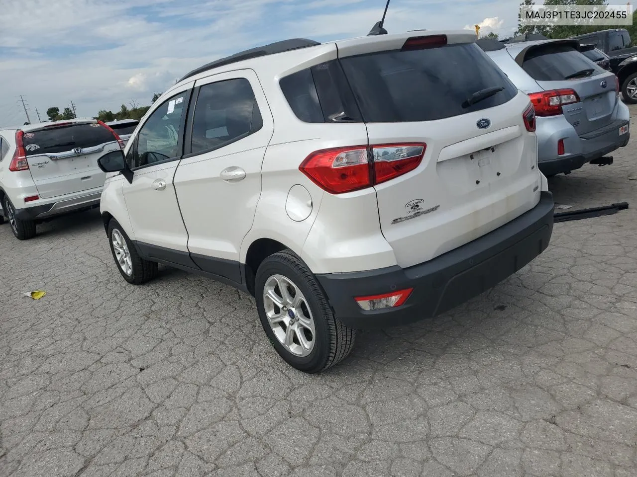 2018 Ford Ecosport Se VIN: MAJ3P1TE3JC202455 Lot: 71850564