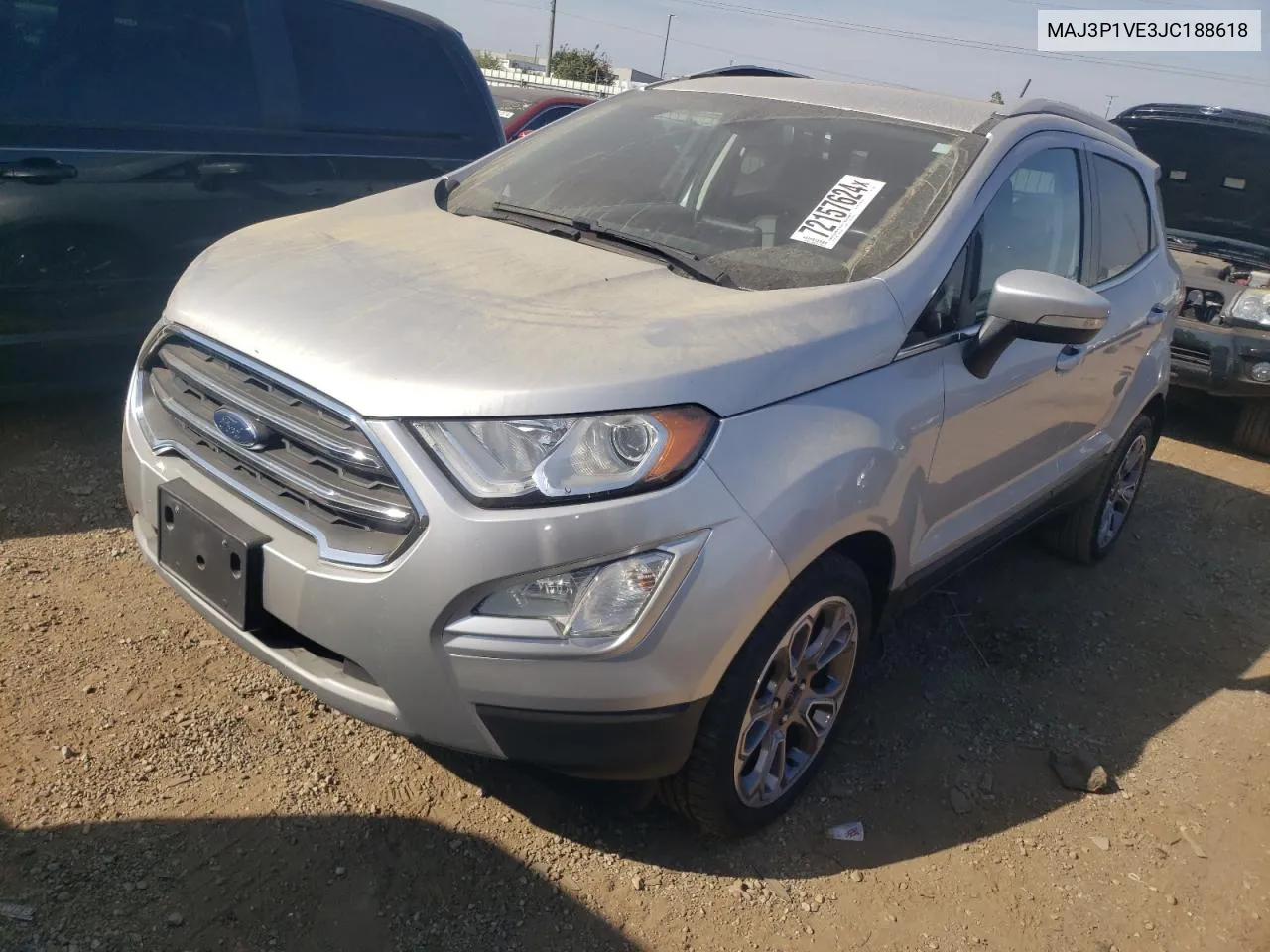 2018 Ford Ecosport Titanium VIN: MAJ3P1VE3JC188618 Lot: 72157624